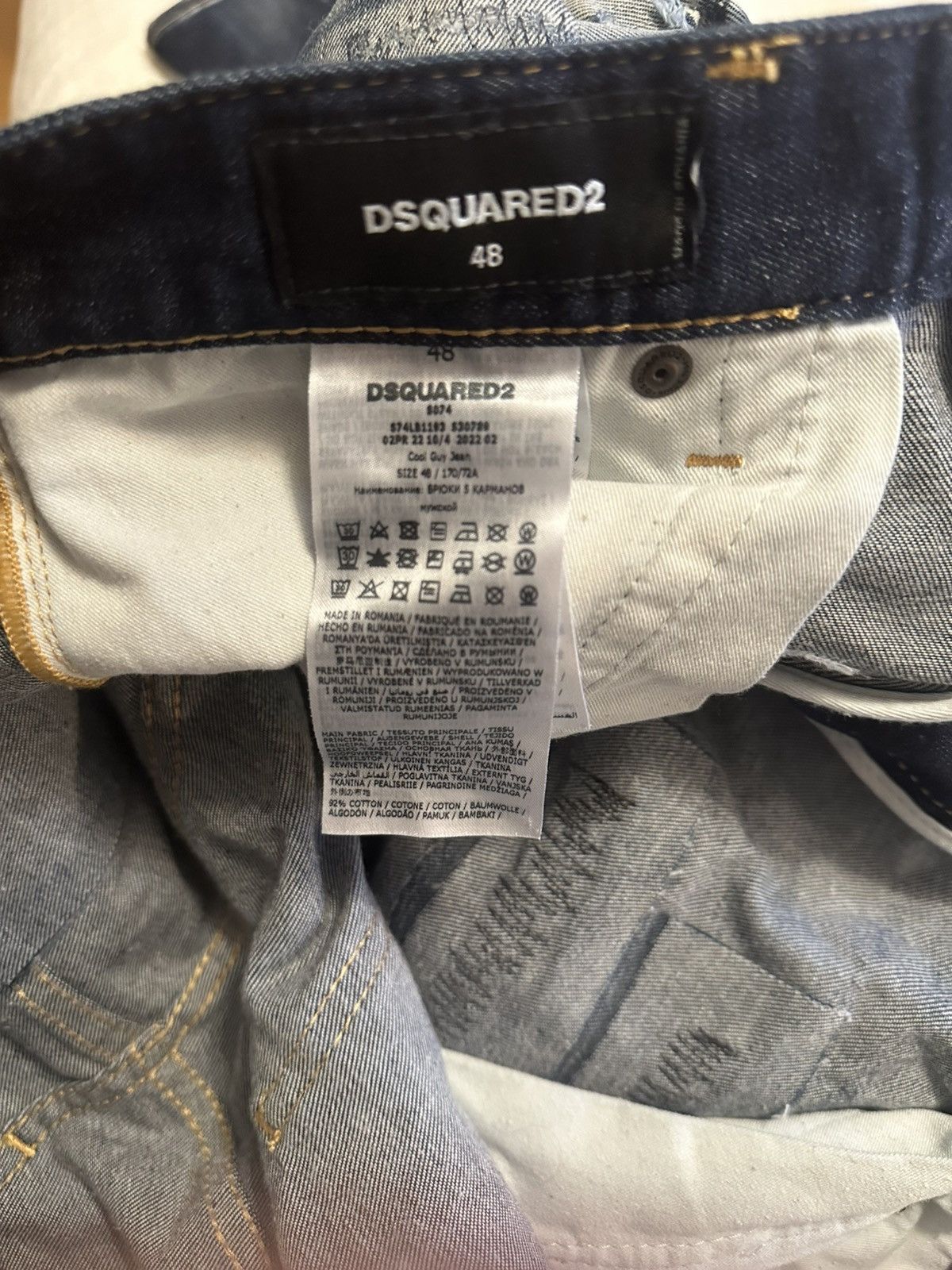Dsquared2 Dsquared2 authentic blue paint splattered jeans Size US 32 / EU 48 - 6 Thumbnail