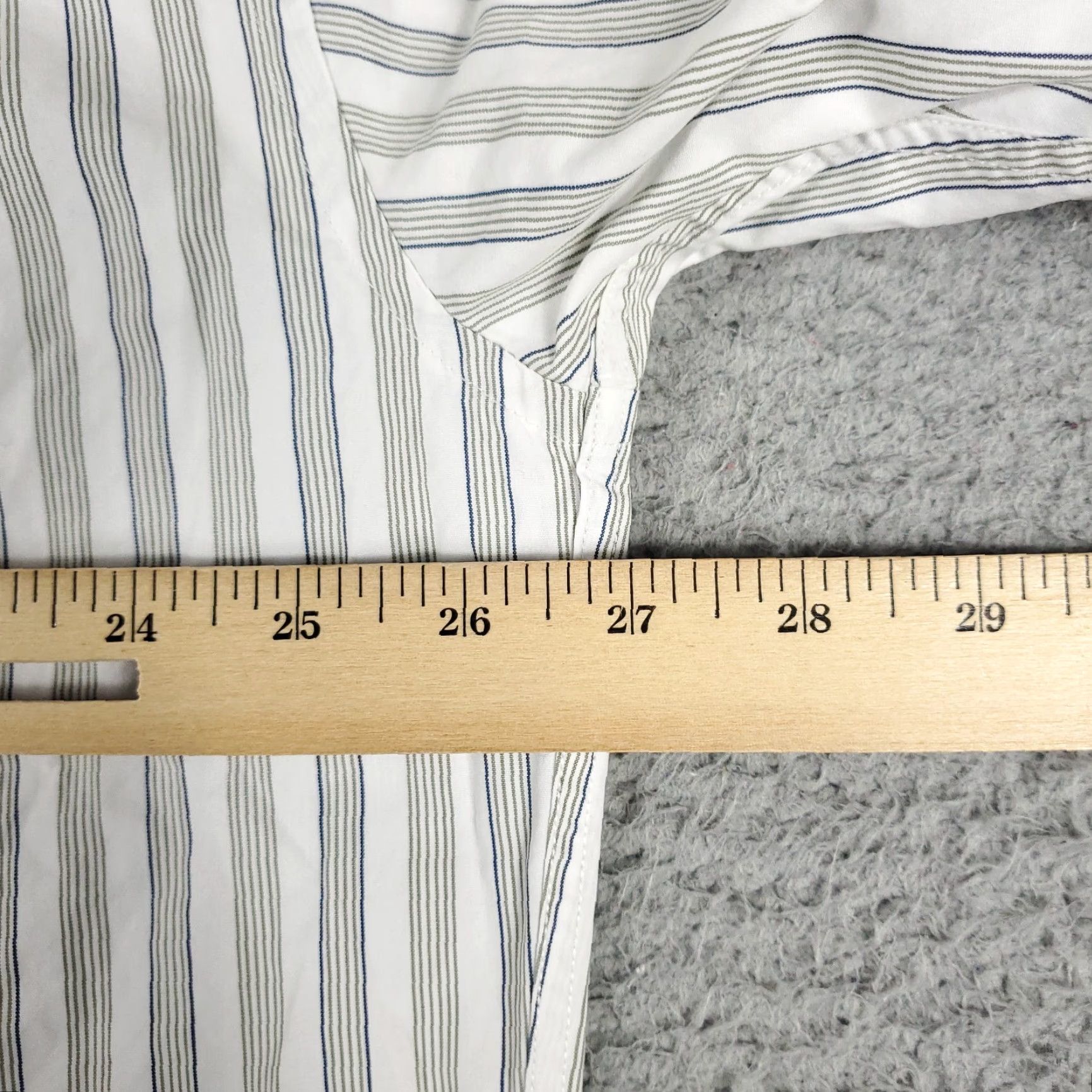 Tommy Hilfiger VINTAGE Tommy Hilfiger Shirt Mens 2XL Beige Striped Button-Up Long Sleeve Casual Formal Modern Preppy Mens Size US XXL / EU 58 / 5 - 6 Thumbnail