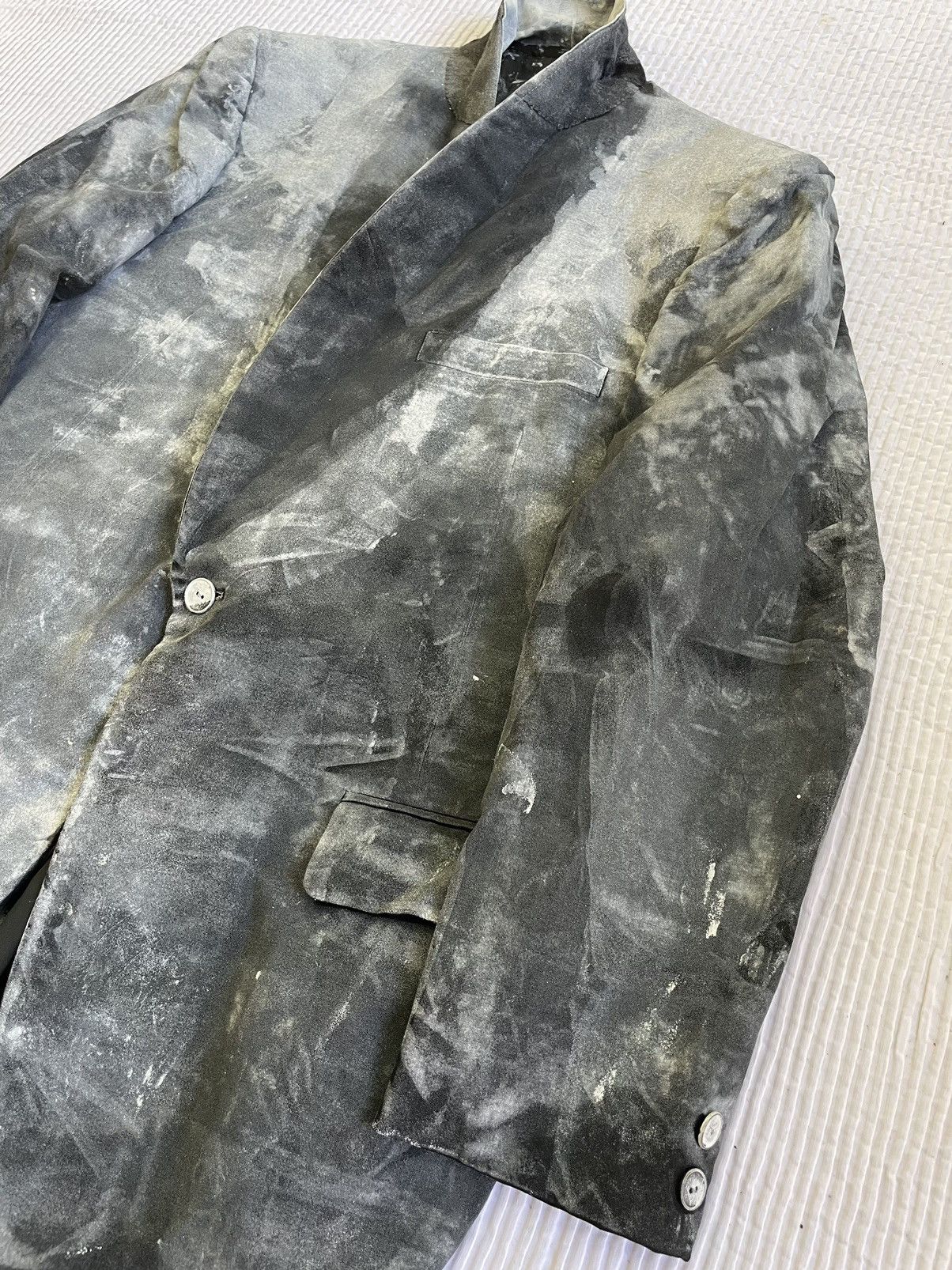 Handmade Painted Tuxedo Jacket Size 40R - 10 Thumbnail