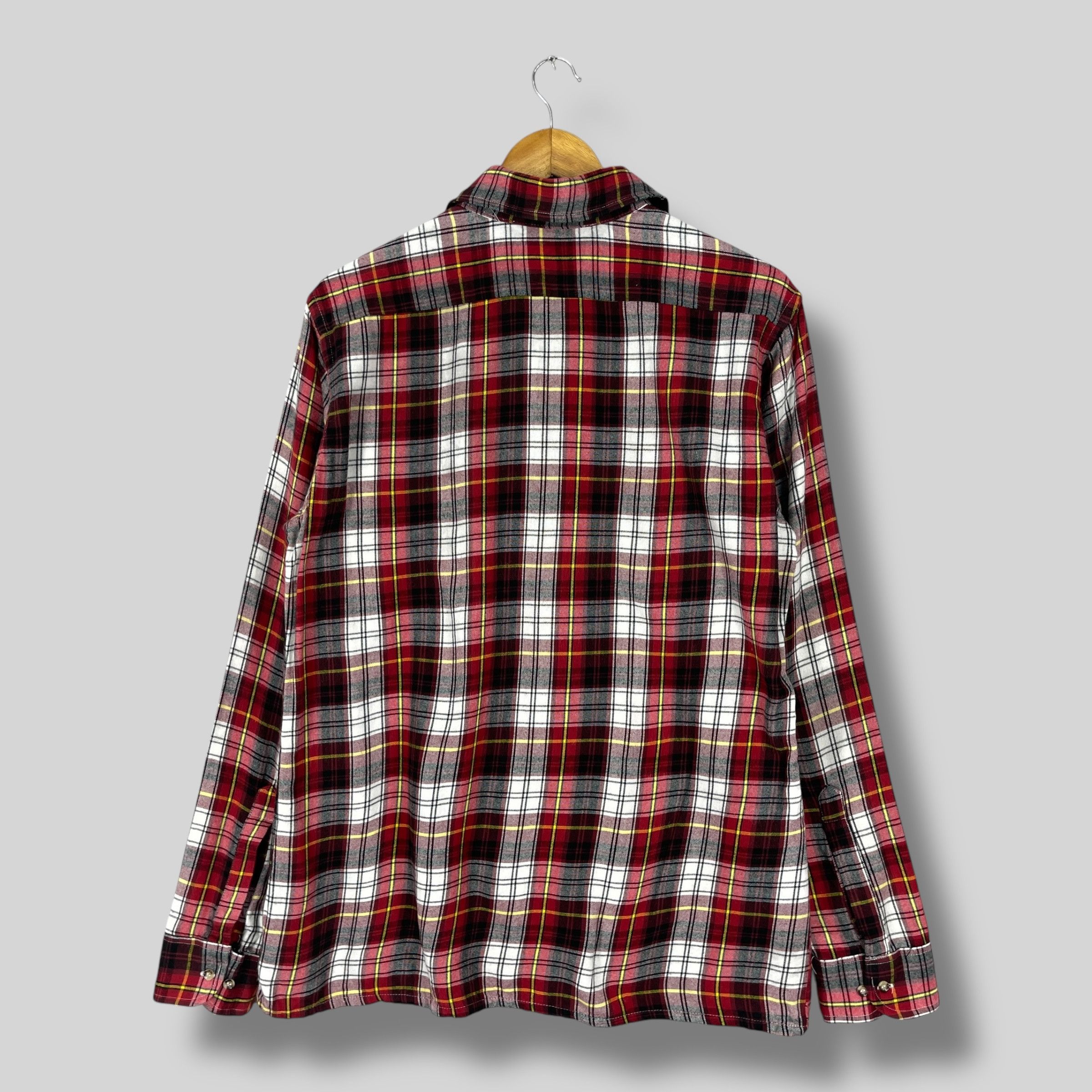 Baracuta Vintage 90's BARACUTA Plaid Checkered Red Tartan Flannel Size US L / EU 52-54 / 3 - 9 Thumbnail