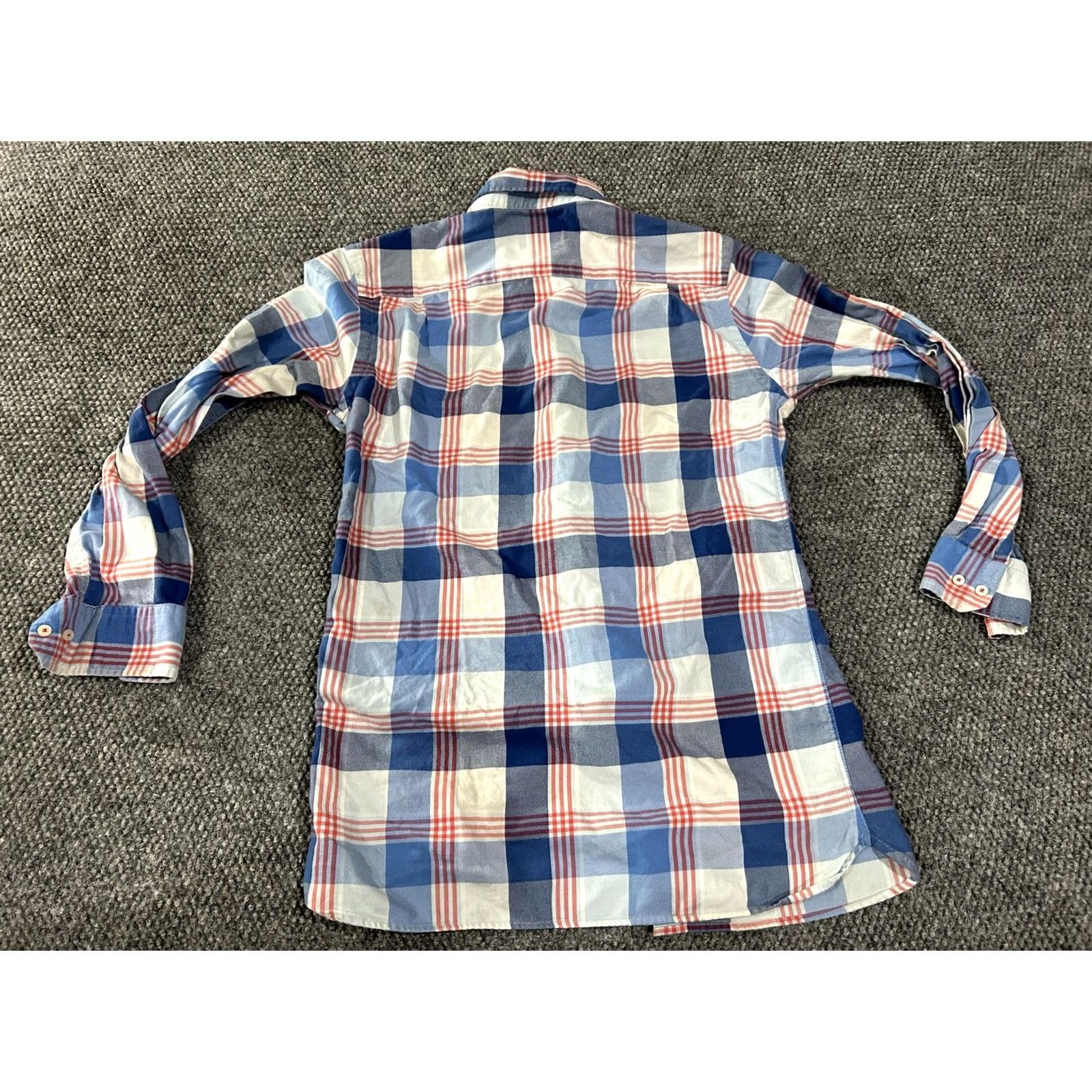 Southern Tide Southern Tide Shirt Mens Small Blue Red Plaid Button Long Sleeve Classic Fit Size US S / EU 44-46 / 1 - 7 Thumbnail