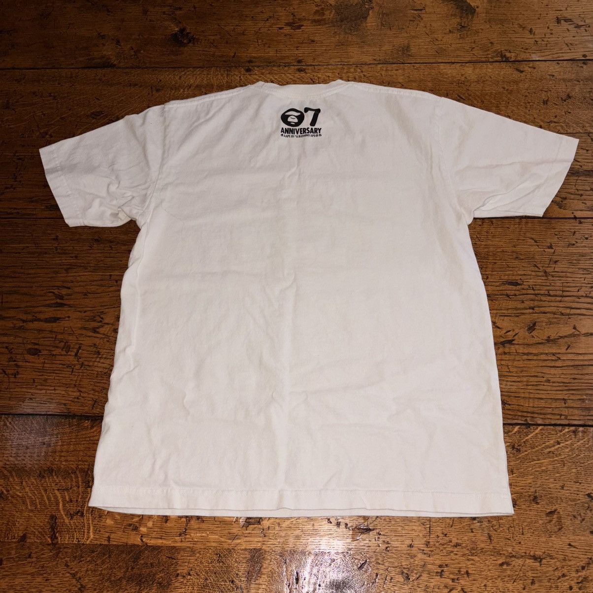 Aape AAPE white 07 anniversary t-shirt Size US L / EU 52-54 / 3 - 8 Thumbnail