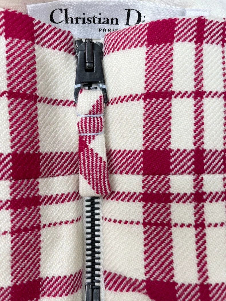 Dior Dior Pink plaid wool suspenders Size XS / US 0-2 / IT 36-38 - 6 Thumbnail