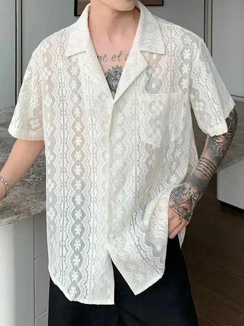 VIBE Mibuki x Kubo Retro design paisley lace cuban collar shirt Size US L / EU 52-54 / 3 - 2 Thumbnail