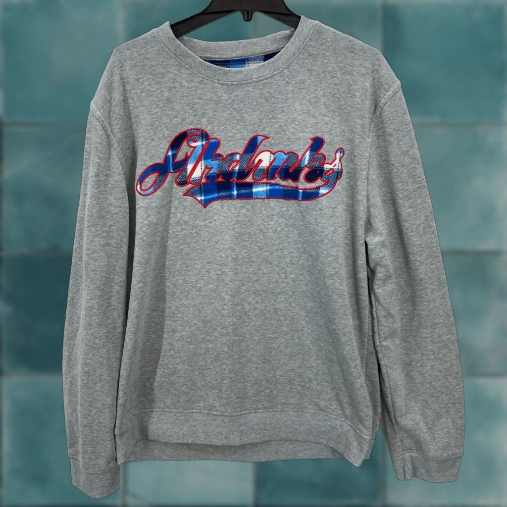 Akademiks VINTAGE Akademiks Fleece Sweatshirt Mens 2XL Gray Plaid Logo Embroidered Hip Hop Shirt Size US XXL / EU 58 / 5 - 1 Thumbnail