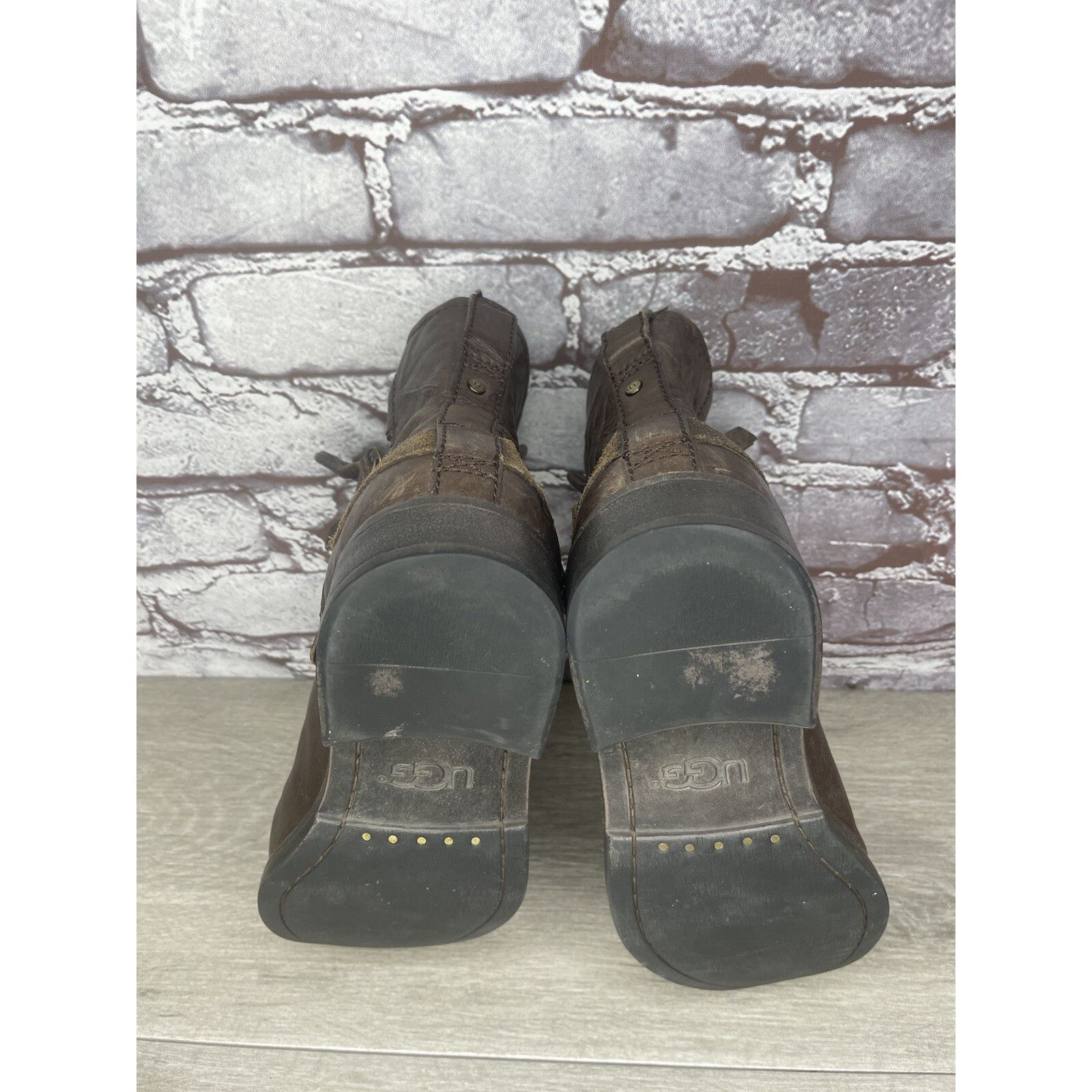 Ugg UGG® AUSTRALIA CYBELE STOUT LEATHER BIKER BOOTS Women Sz 5.5 Size US 5.5 / IT 35.5 - 14 Thumbnail