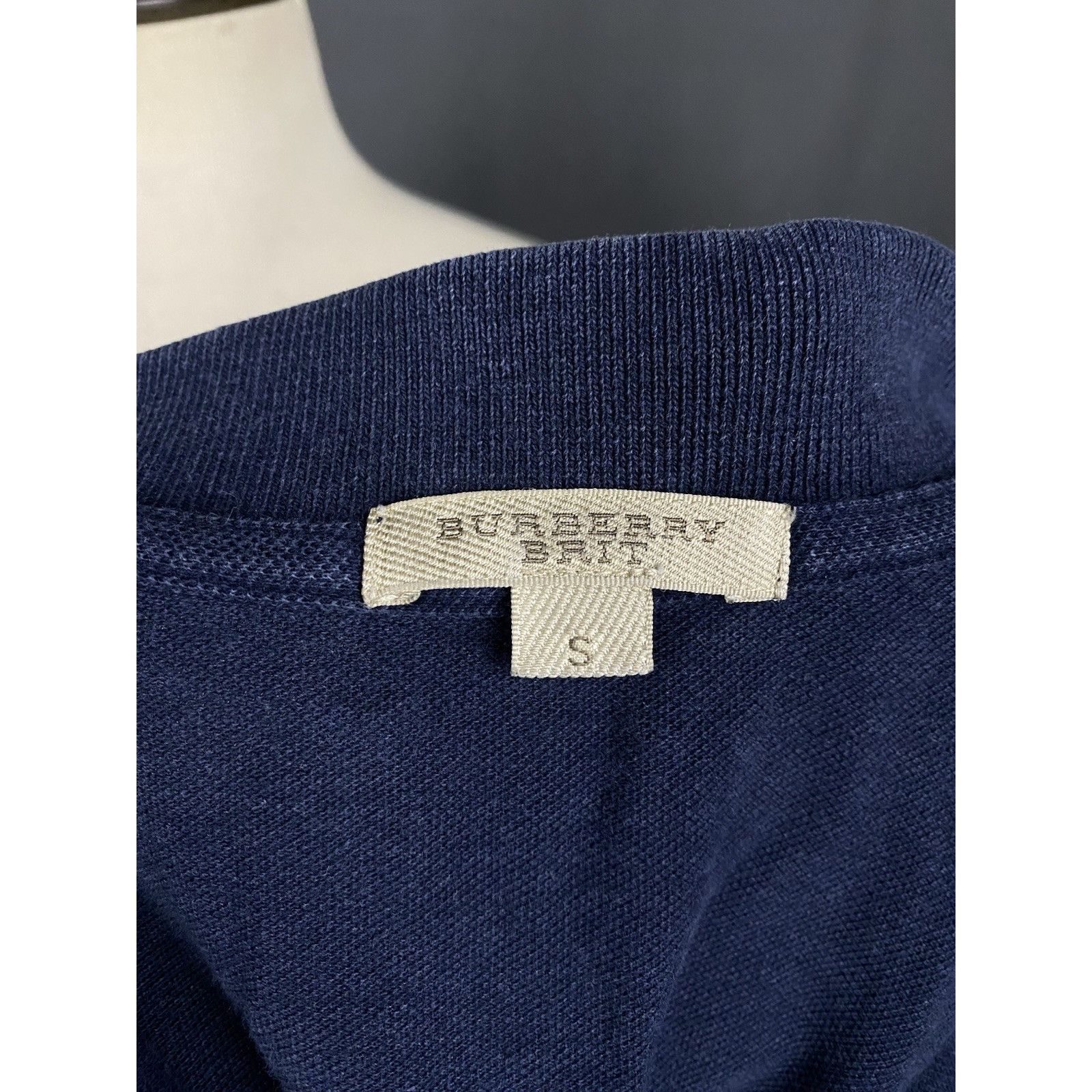 Burberry Burberry Nova Check Collar Men's Blue Garment Dyed Polo T-Sh Size US S / EU 44-46 / 1 - 10 Thumbnail