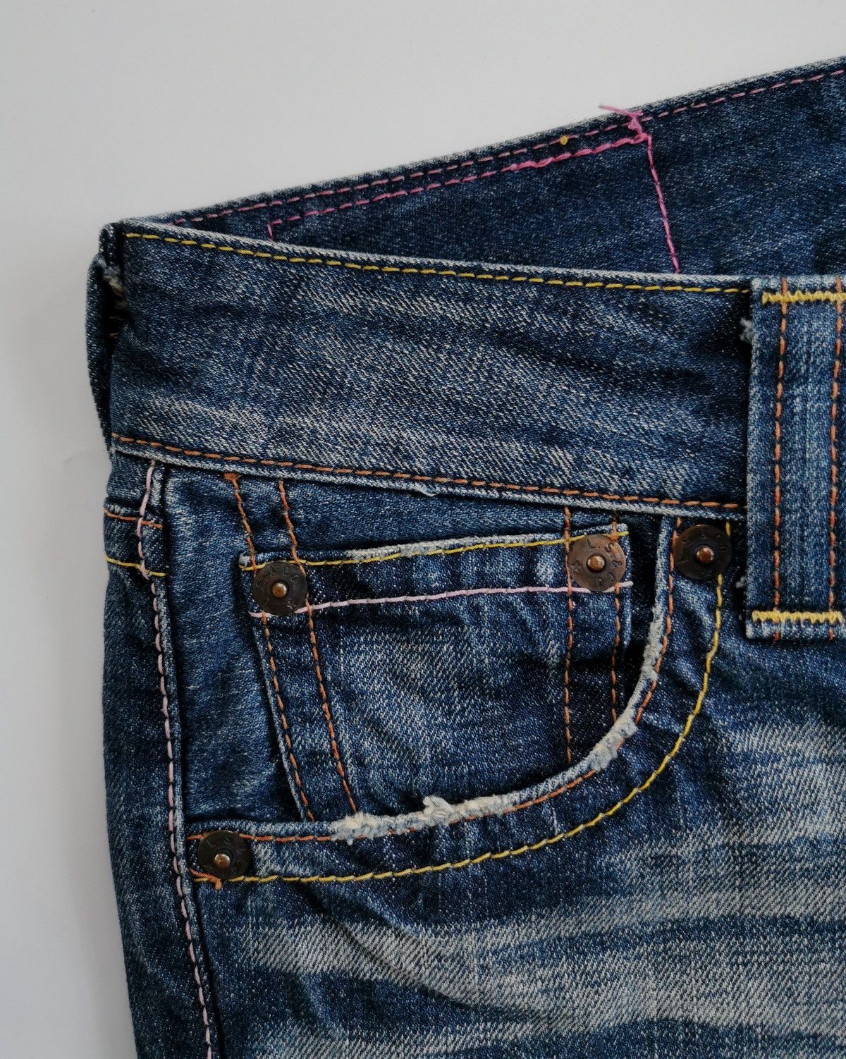 Levi's Vintage Levis 906 Bootcut Distressed Jeans Size 29" - 4 Thumbnail