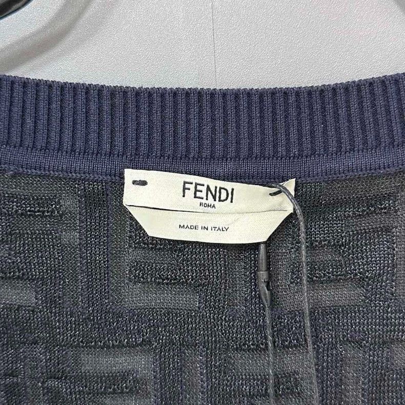 Fendi Fendi Hollow Print Sleeveless Dress Size L / US 10 / IT 46 - 4 Thumbnail