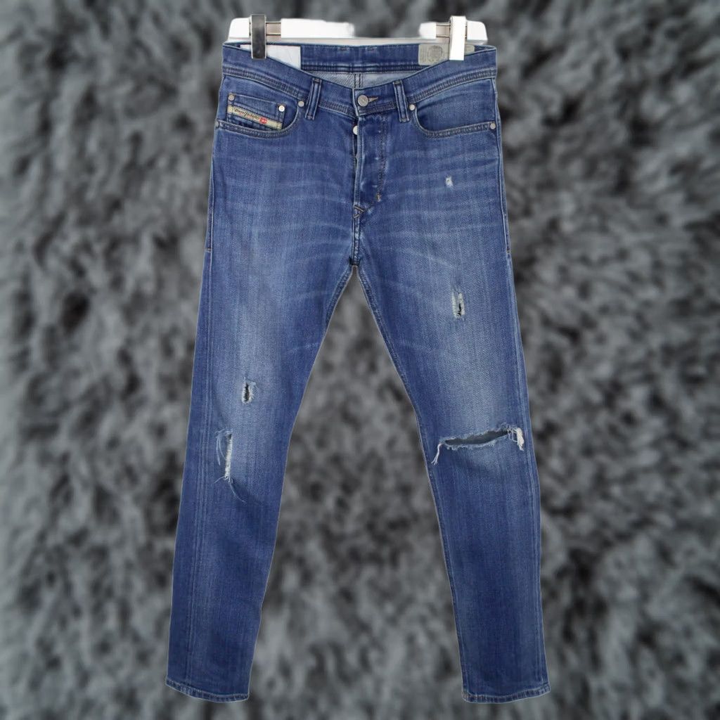 Diesel Diesel Tepphar Slim-Carrot 084QQ Stretch Jeans Men's Slim Carrot W28/L32 Blue Size US 28 / EU 44 - 1 Thumbnail