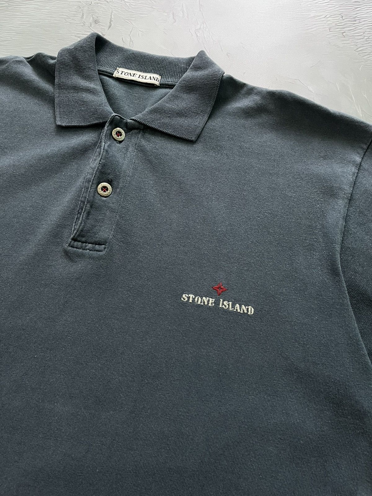 Stone Island Stone Island Marina 80s Archival Vintage Polo T-Shirt Blue Size US M / EU 48-50 / 2 - 5 Thumbnail