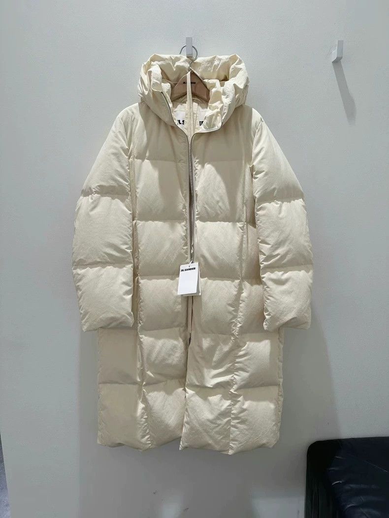 Jil Sander Jil Sander White cotton quilt style down jacket Size XS / US 0-2 / IT 36-38 - 2 Thumbnail