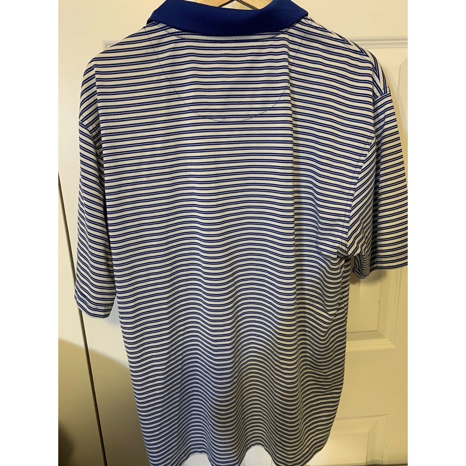 PGA Tour PGA Tour Polo Shirt Men’s Sz XL Navy Blue Striped Golf Size US XL / EU 56 / 4 - 8 Thumbnail