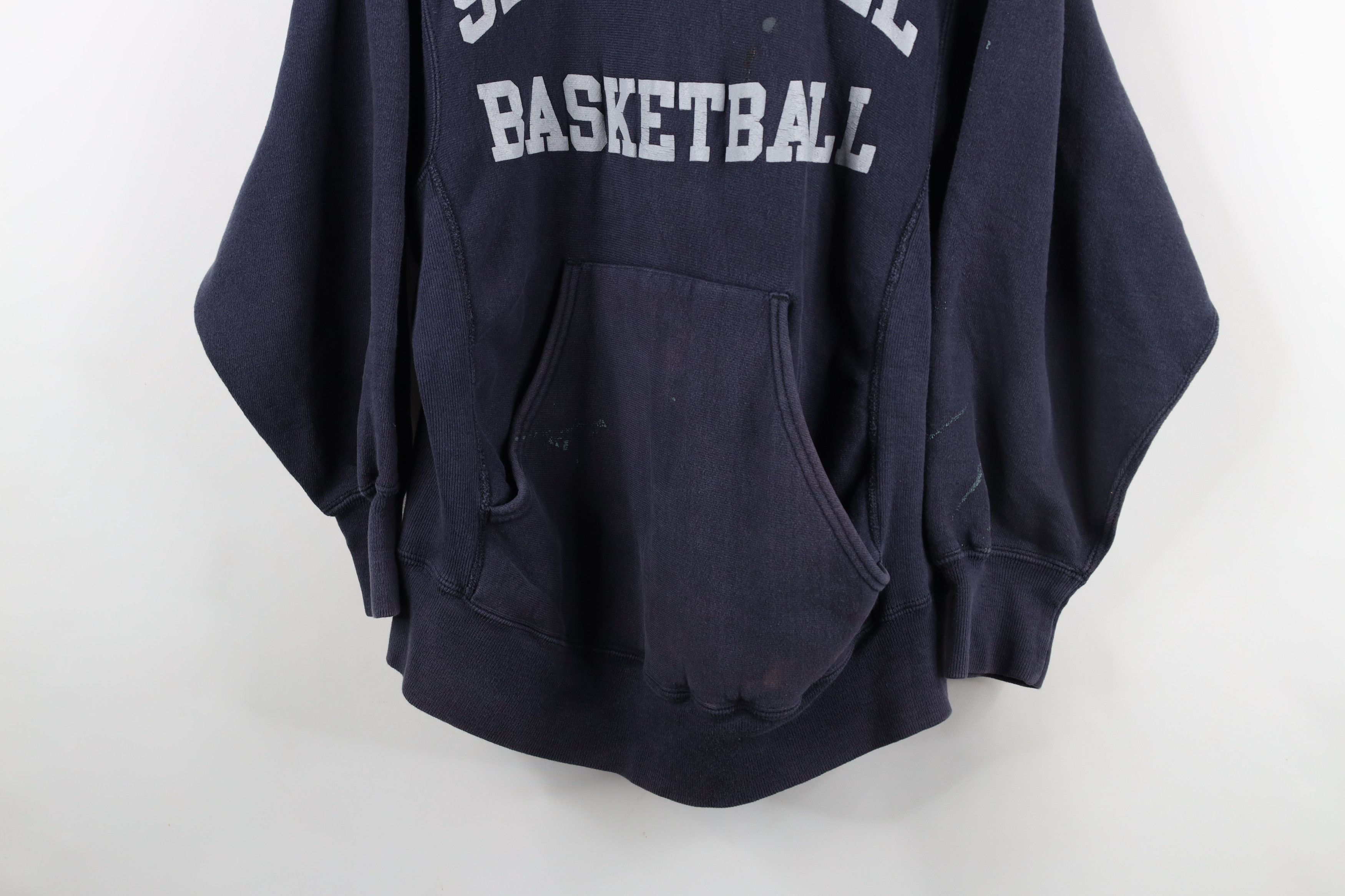 Vintage Vintage 70s 80s Sand Knit Basketball Reverse Weave Hoodie Size US S / EU 44-46 / 1 - 3 Thumbnail