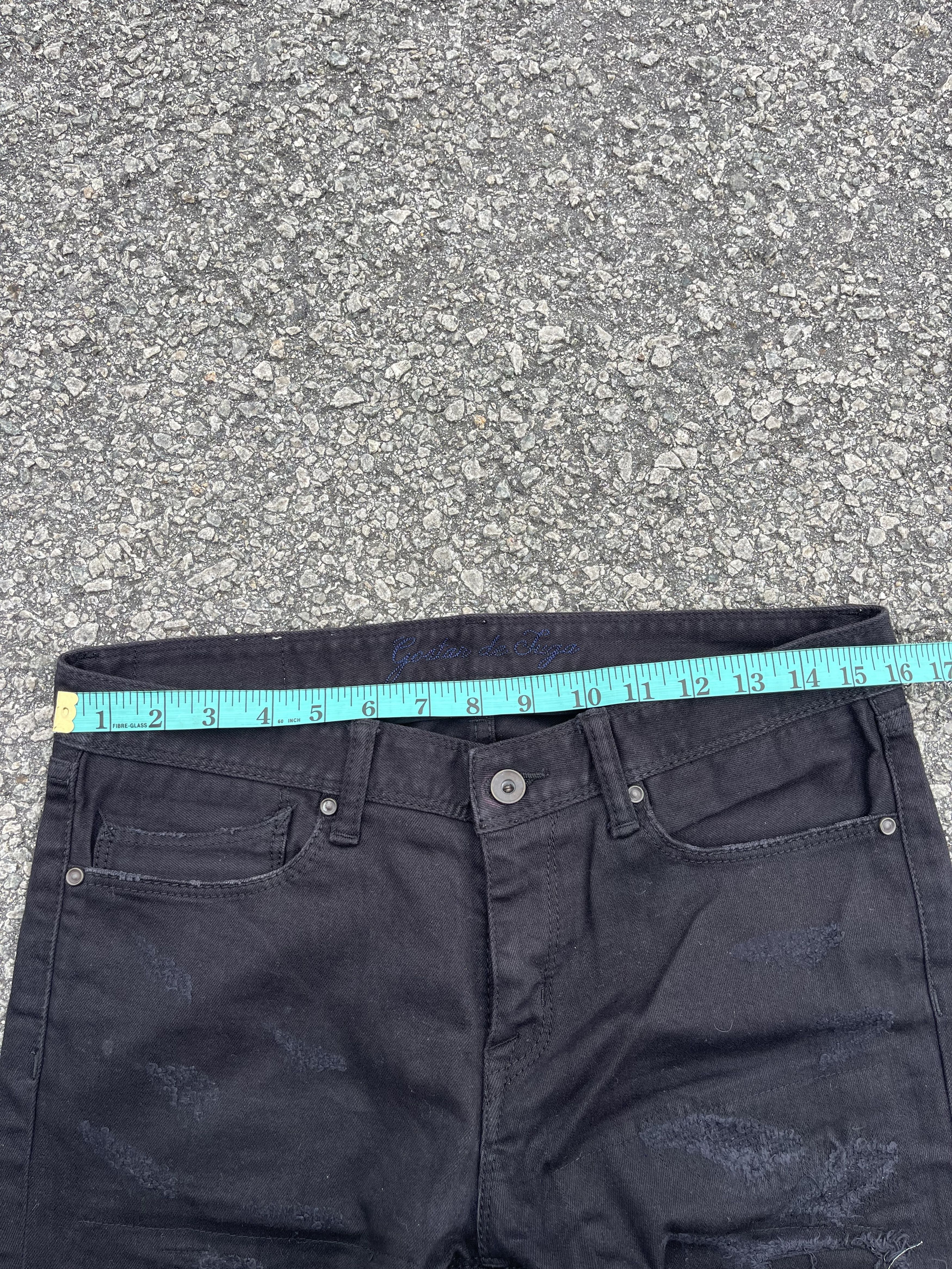 GOSTAR DE FUGA Gostar De Fuga Ripped Black Denim Skinny Outfits Size US 30 / EU 46 - 10 Thumbnail