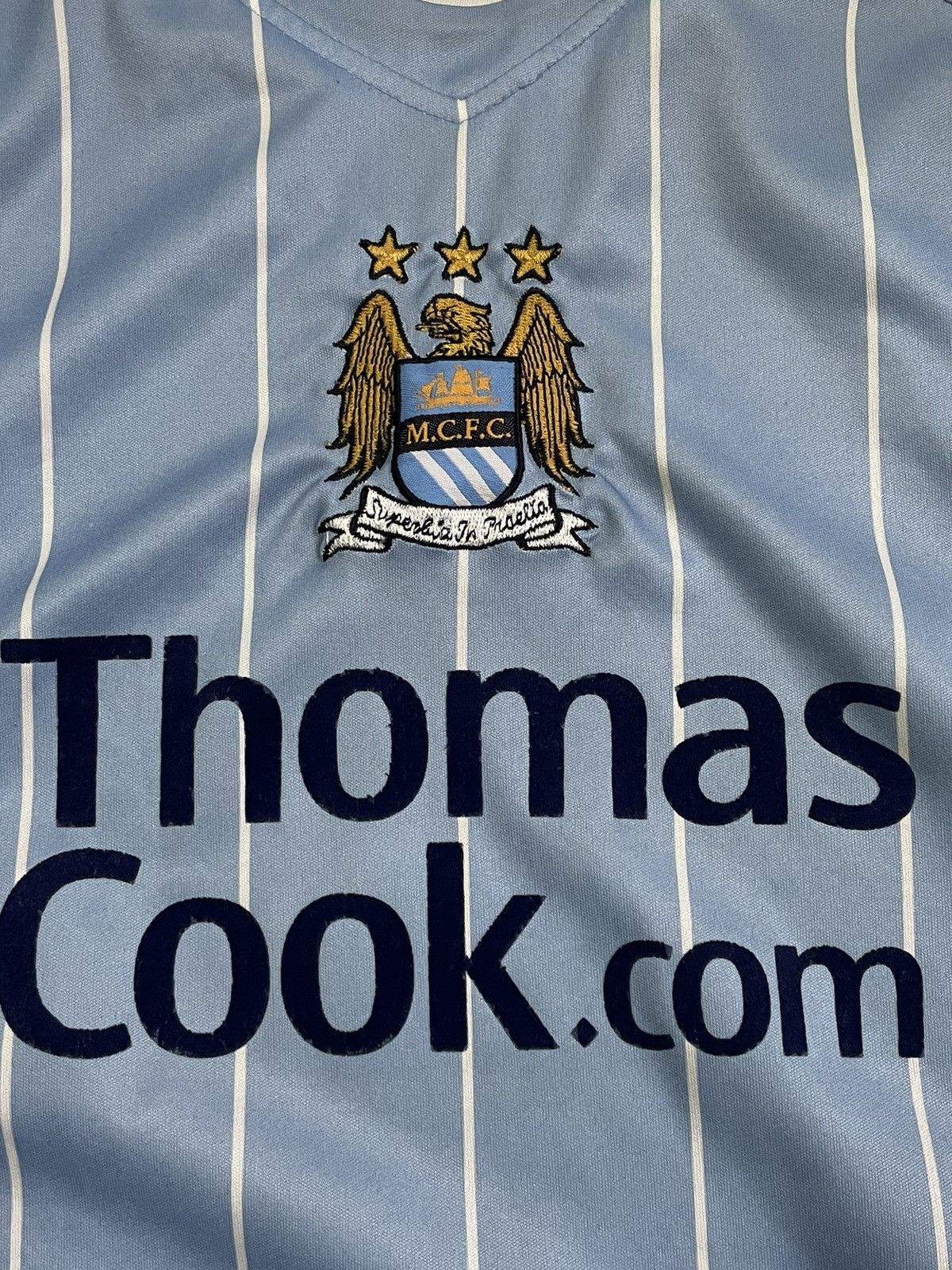 Le Coq Sportif Le Coq Sportif Manchester City 2007/2008 Home Football Shirt Size US S / EU 44-46 / 1 - 3 Thumbnail