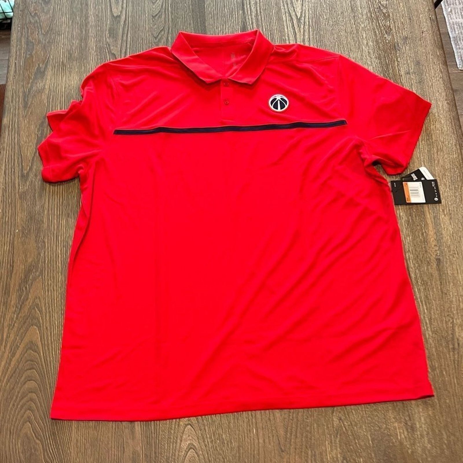 Nike NWT Nike Mens Dri-Fit NBA Washington Wizard Polo Shirt XXL Size US XXL / EU 58 / 5 - 1 Thumbnail