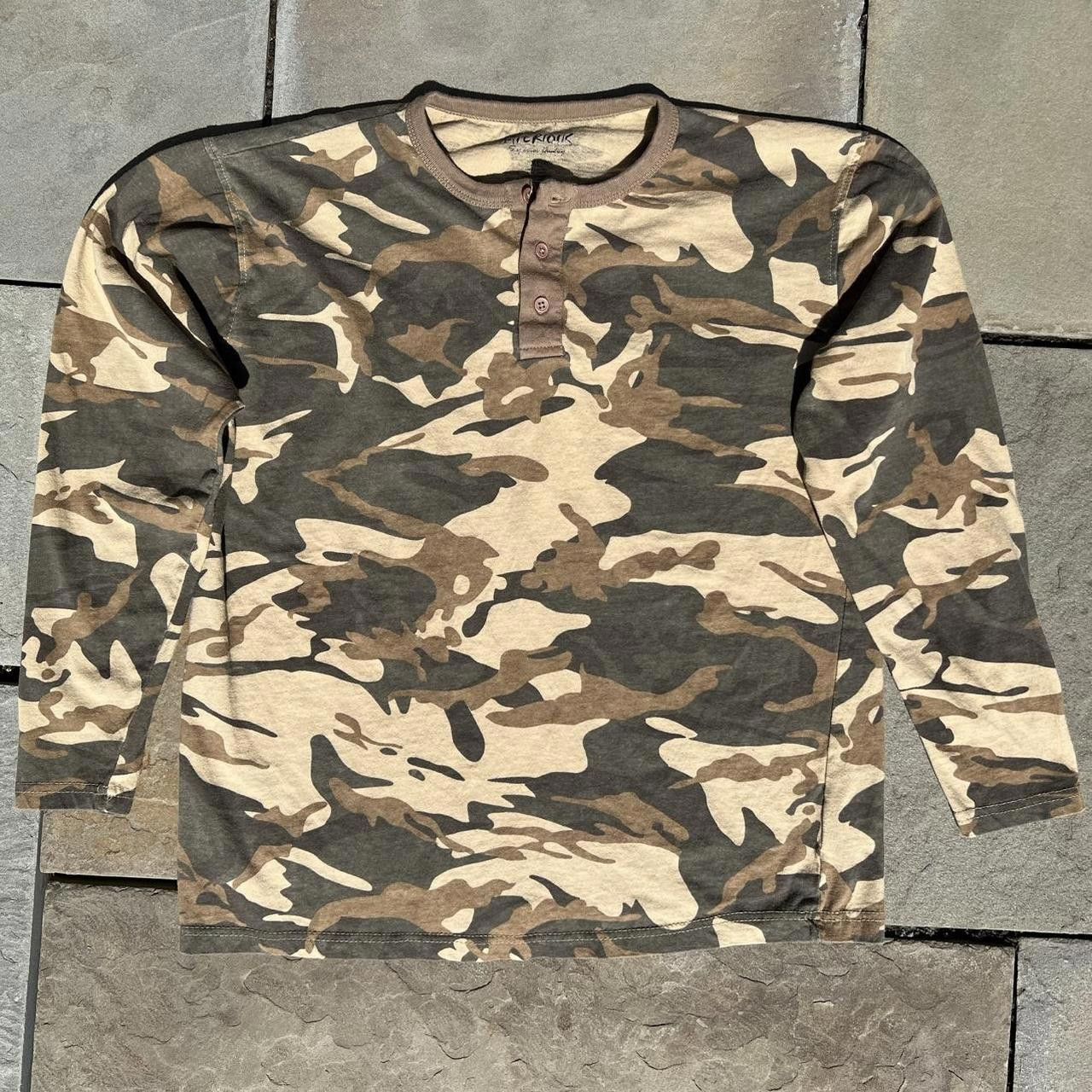 Imperious Y2K Tan Camo Henley Size US M / EU 48-50 / 2 - 1 Thumbnail
