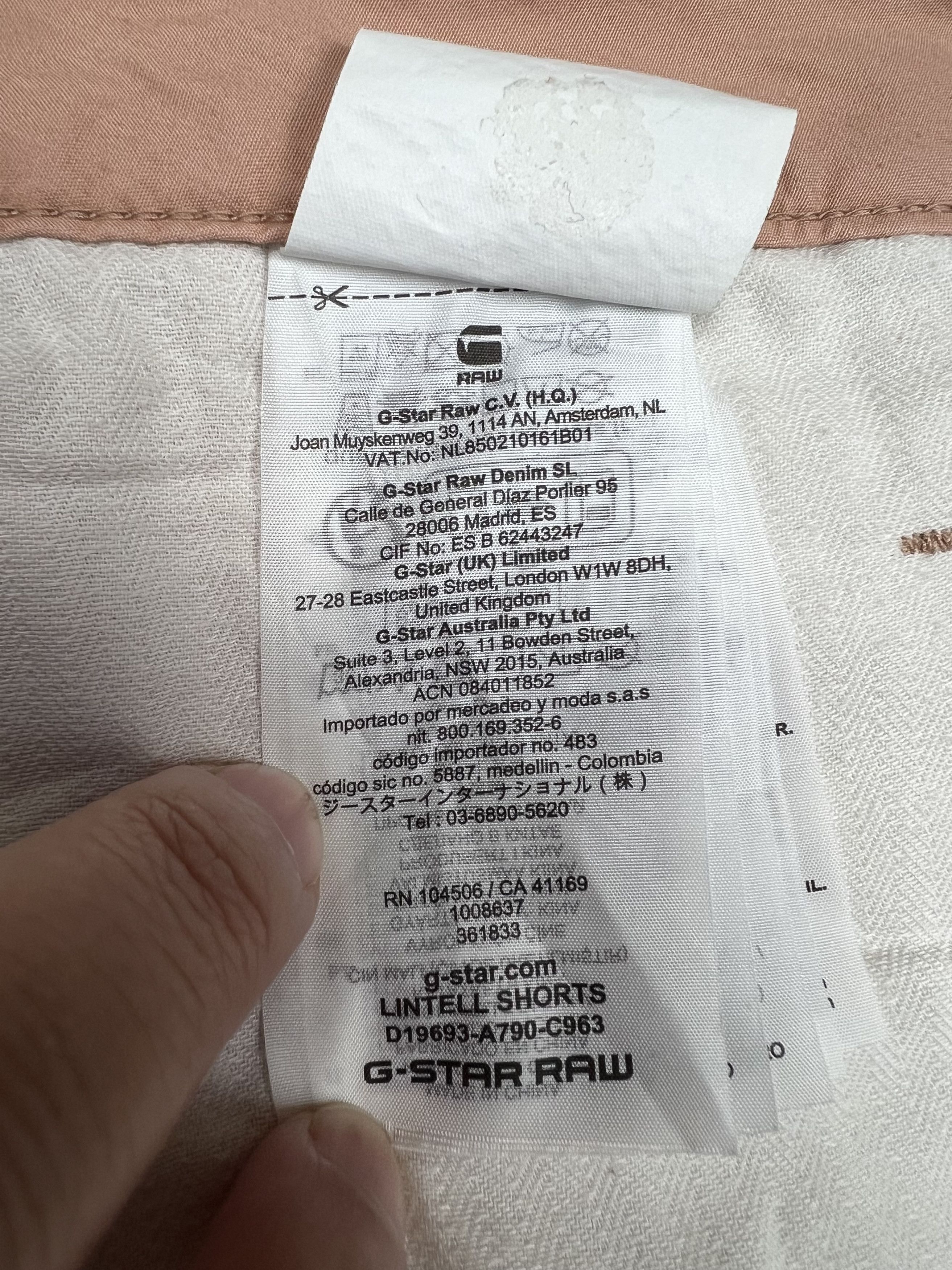 G-Star G-Star RAW Lintell Shorts Women Dusty Pink 33 Size 33" - 10 Thumbnail