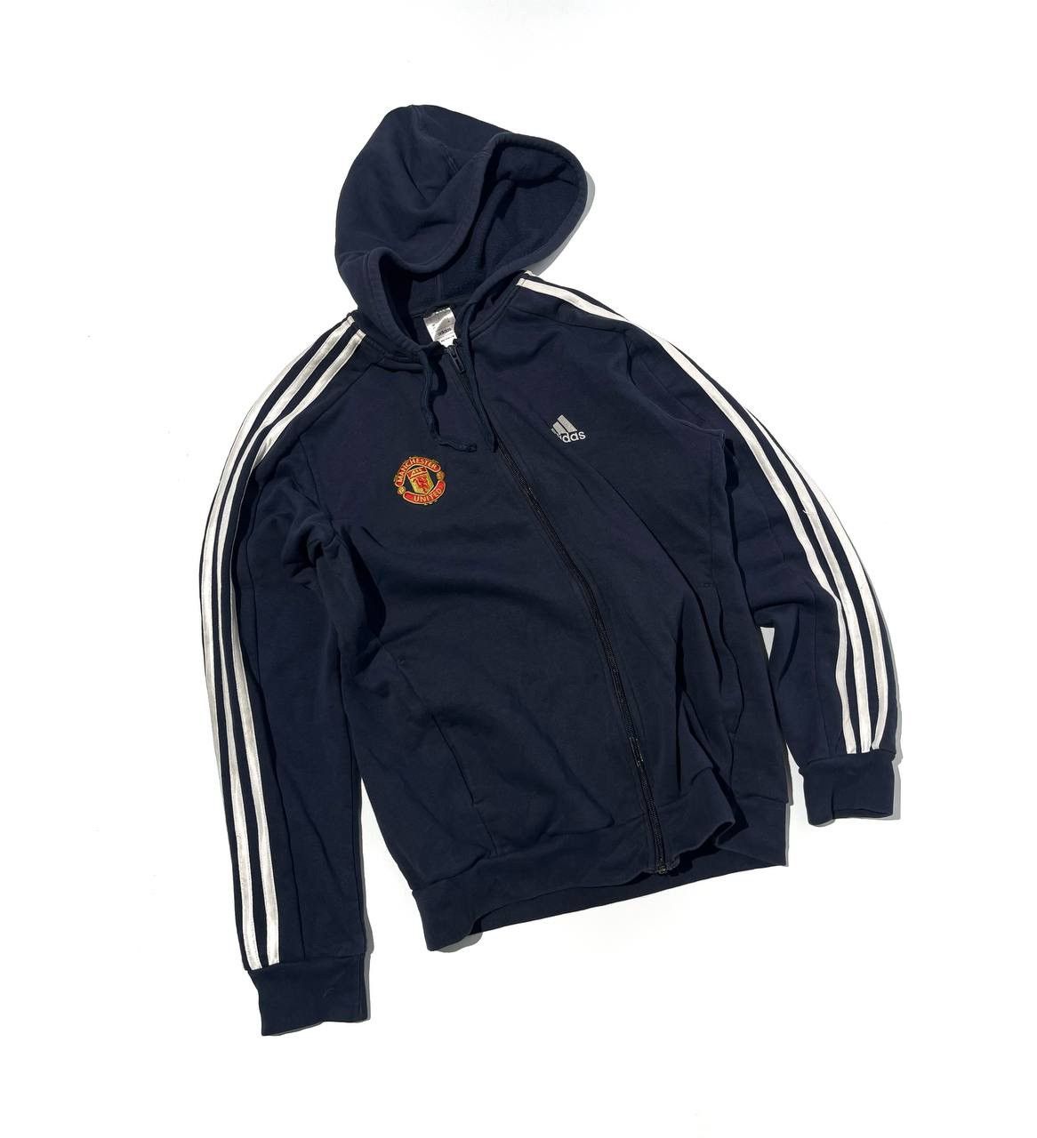 Adidas Adidas Manchester United Striped Zip Hoodie Size US M / EU 48-50 / 2 - 2 Thumbnail