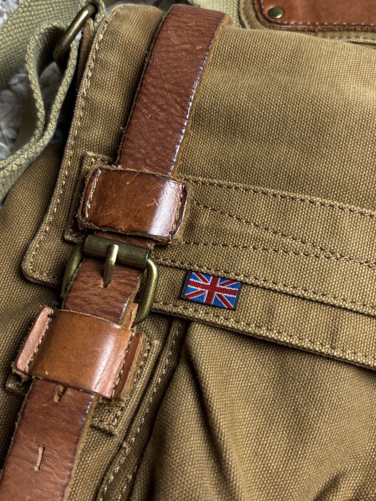 Belstaff Belstaff Vintage Colonial Canvas Leather Shoudler Bag Rare Size ONE SIZE - 3 Thumbnail