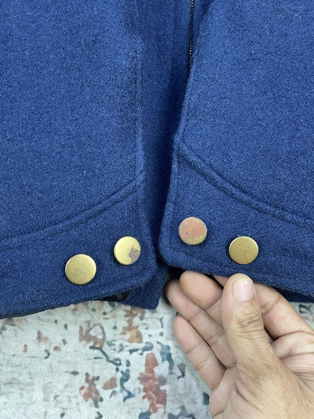 I. Spiewak And Sons Vintage Spiewak Golden Fleece Navy Wool Jackets Size US S / EU 44-46 / 1 - 11 Thumbnail