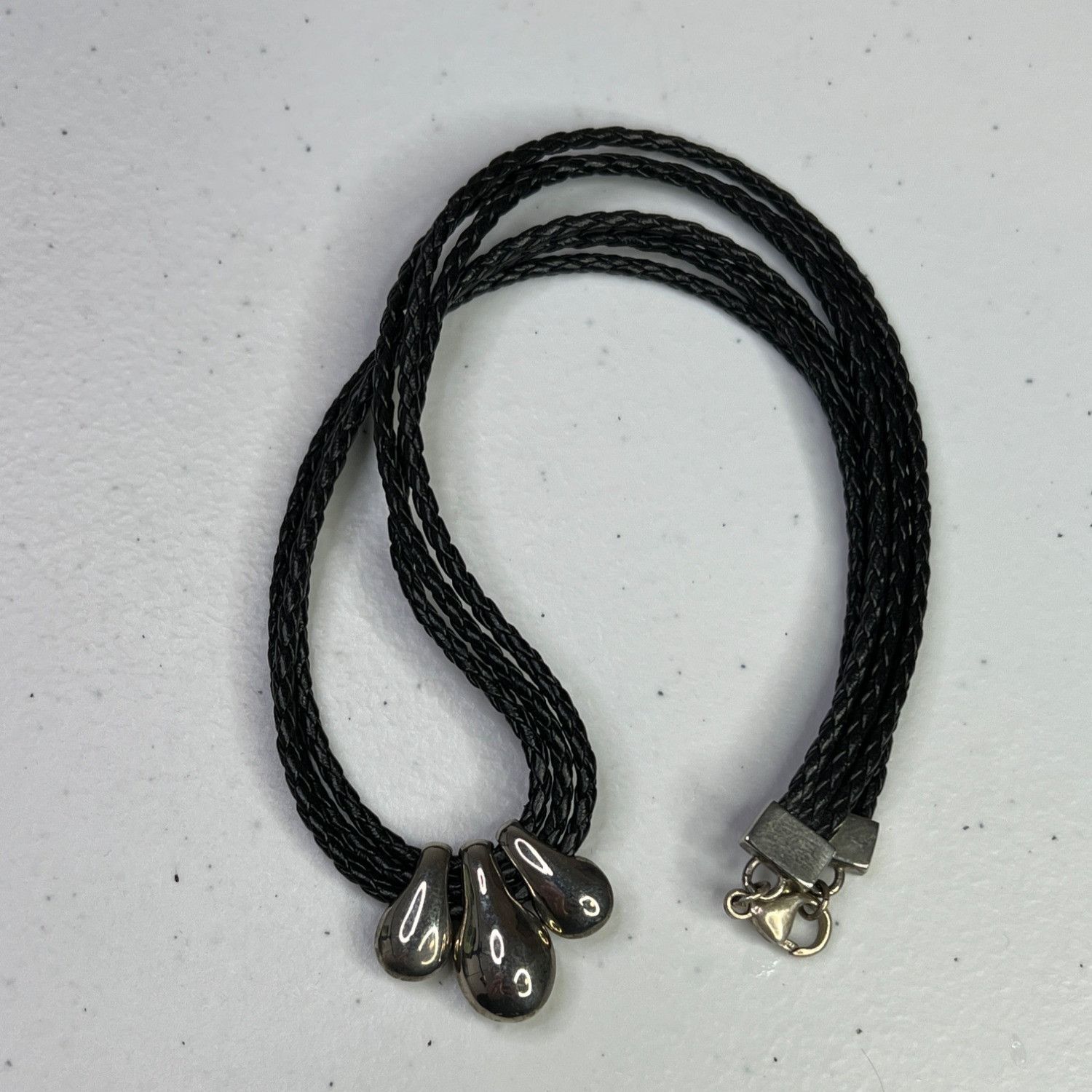 Designer Beautiful Women's Black Necklace With Pretty Teardrop Size ONE SIZE - 5 Thumbnail