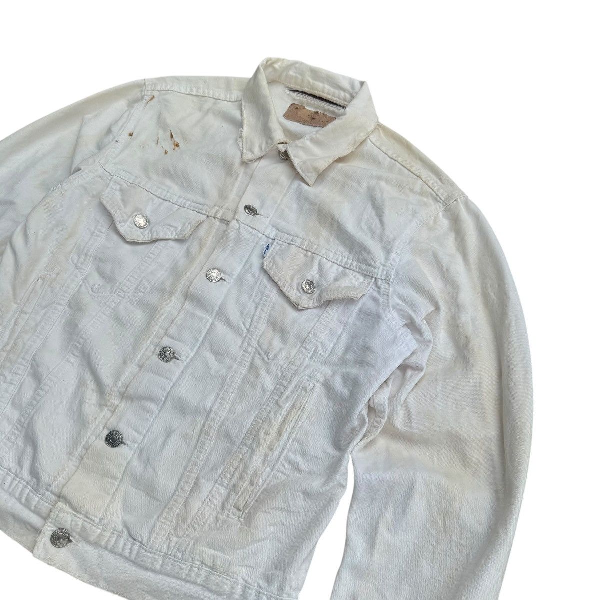 Levi's Vintage Ditressed Levis Denim Jacket Size US M / EU 48-50 / 2 - 4 Thumbnail