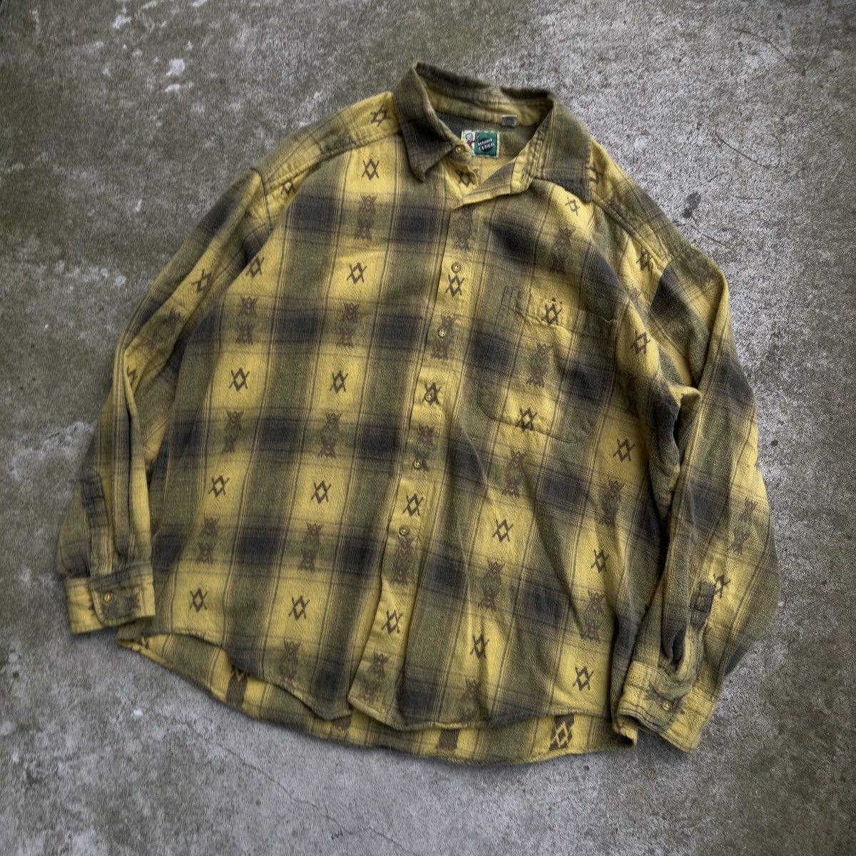 Vintage Faded Plaid Flannel Shirt ERD Grunge Chrome RRL Bode Size US L / EU 52-54 / 3 - 9 Thumbnail