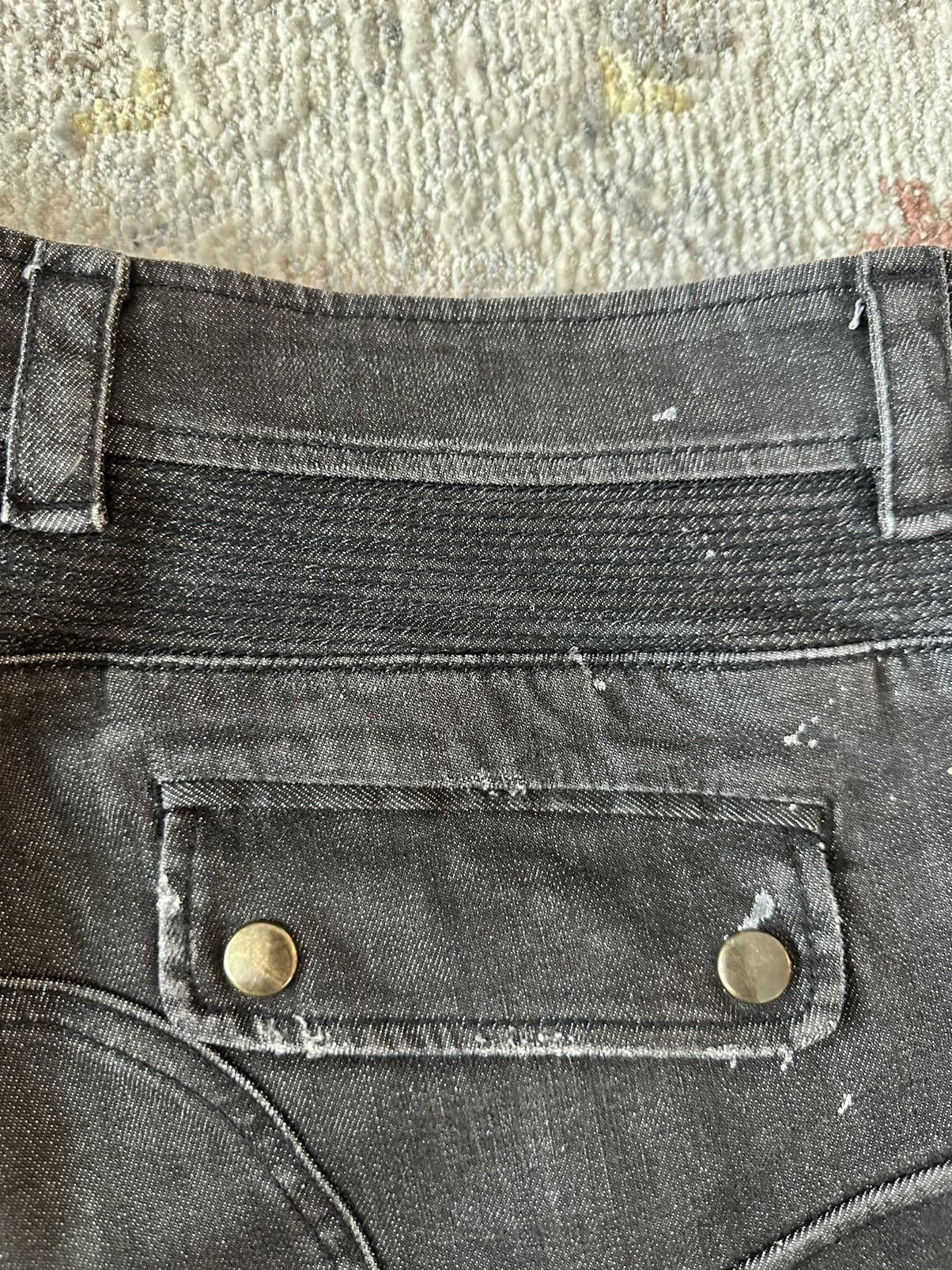 Faith Connexion BLACK OVERSIZED POCKET CARGO DENIM JEANS Size US 32 / EU 48 - 15 Thumbnail