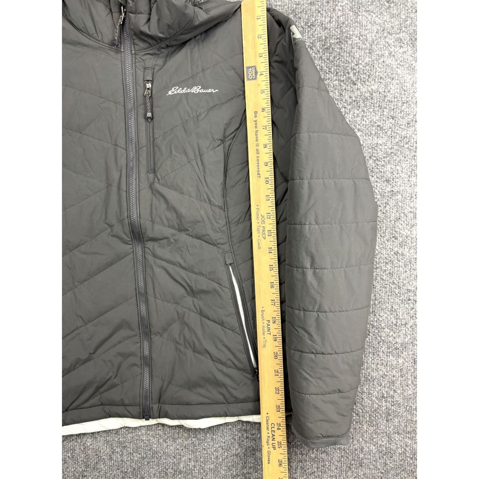 Eddie Bauer Eddie Bauer Jacket Womens Medium Gray Reversible Hooded Puffer Zip First Ascent Jacket Size M / US 6-8 / IT 42-44 - 3 Thumbnail