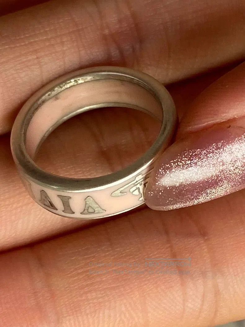 Vivienne Westwood Vivienne Westwood Pink Letter Ring S. Size ONE SIZE - 6 Thumbnail