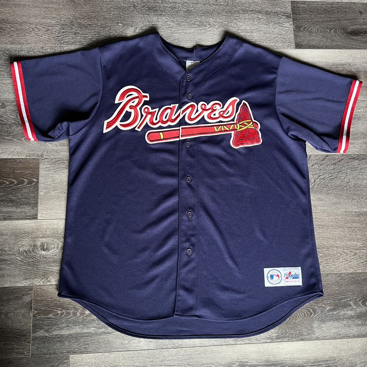 MLB × Majestic × Vintage Vintage MLB Atlanta Braves David Justice Authentic Jersey 23 Size US XL / EU 56 / 4 - 1 Thumbnail