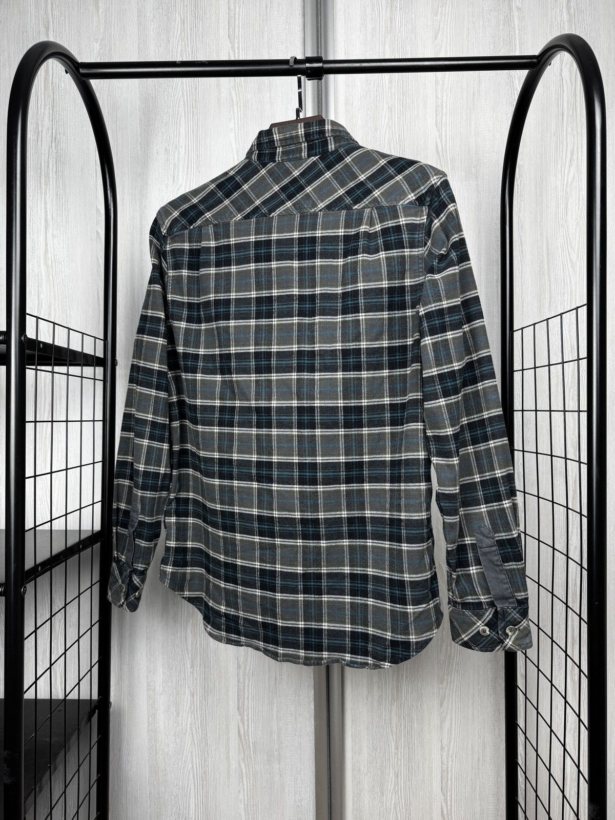 Nike Nike Flannel Shirt LS checkered Button up Black Grey Blue M Size US M / EU 48-50 / 2 - 7 Thumbnail
