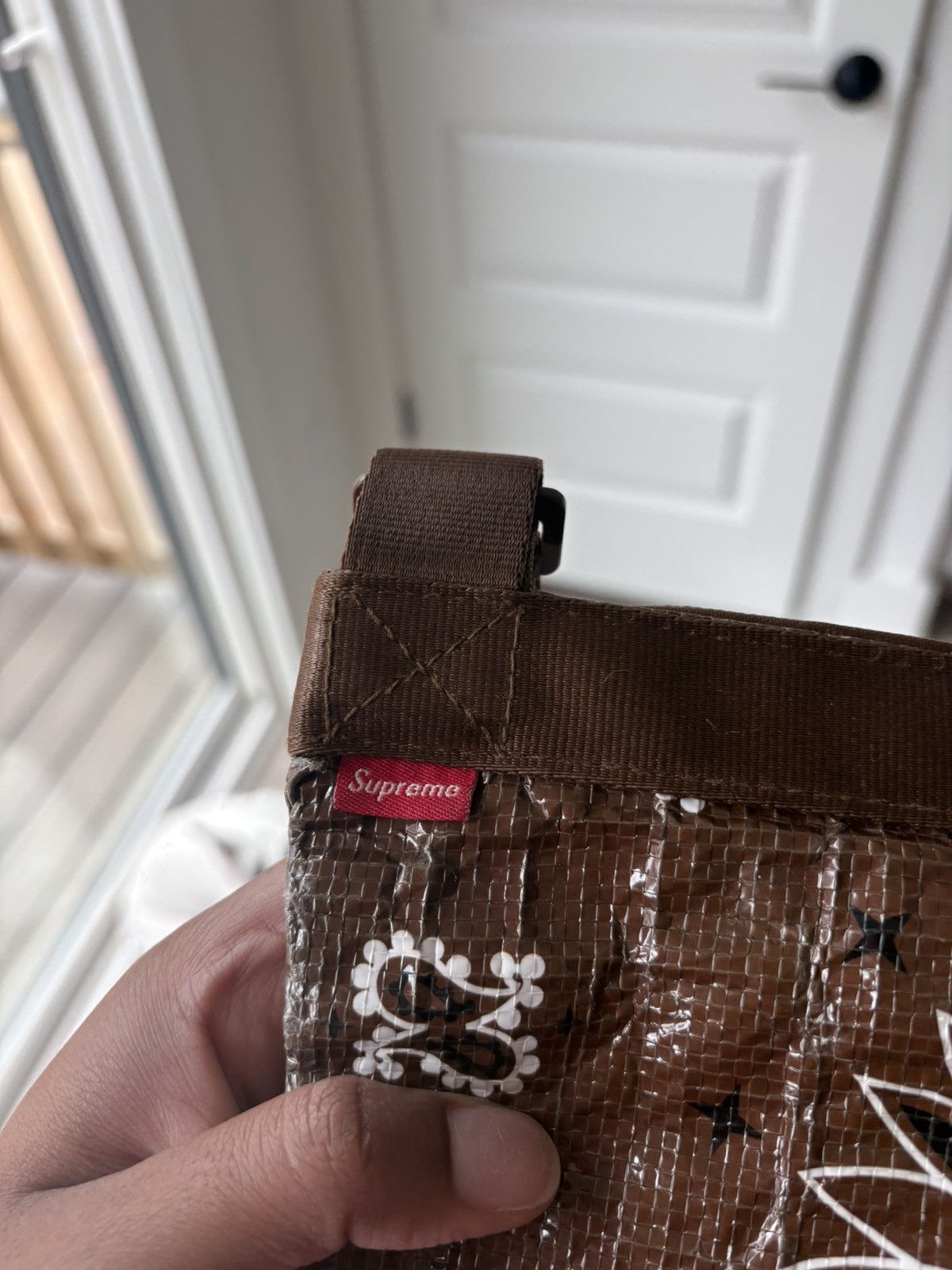 Supreme Supreme Bandana Tarp Side Bag Brown Size ONE SIZE - 3 Thumbnail