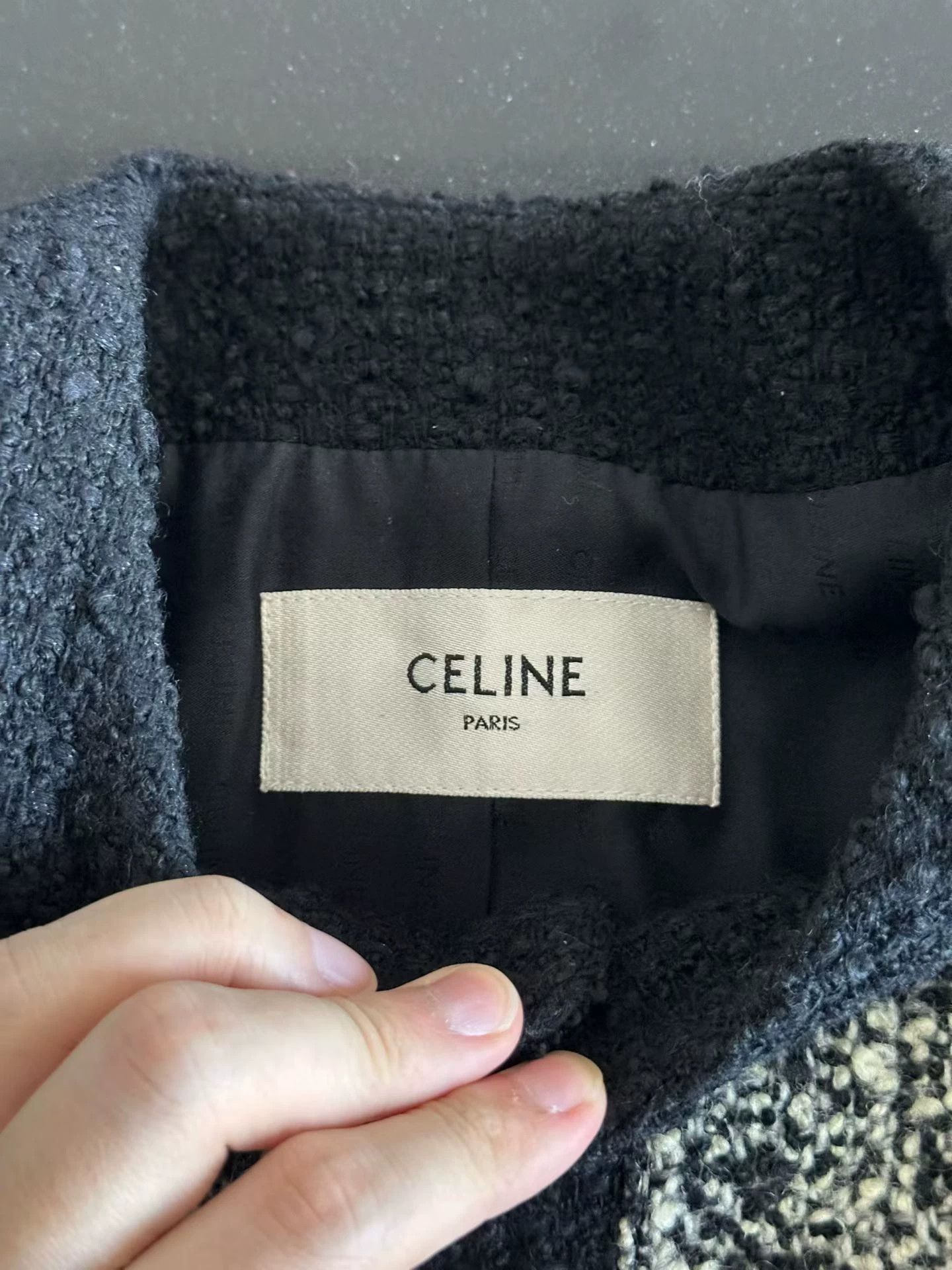 Celine Celine Women's Black & White Tweed Jacket Size XS / US 0-2 / IT 36-38 - 3 Thumbnail
