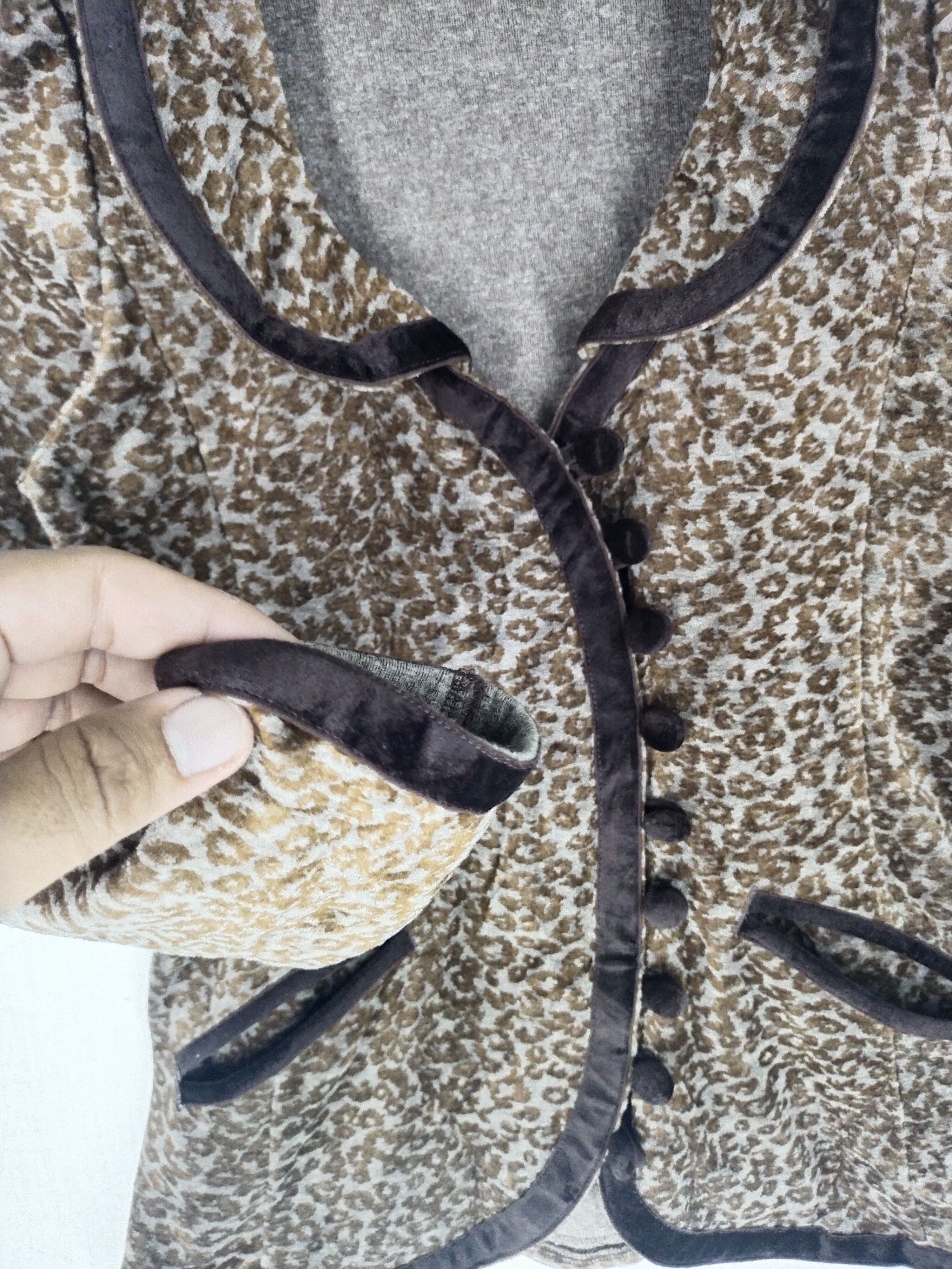 Hysteric Glamour Hysteric Vtg Tiger Dress Jacket Star Acrylic BRW Leopard Size S / US 4 / IT 40 - 8 Thumbnail