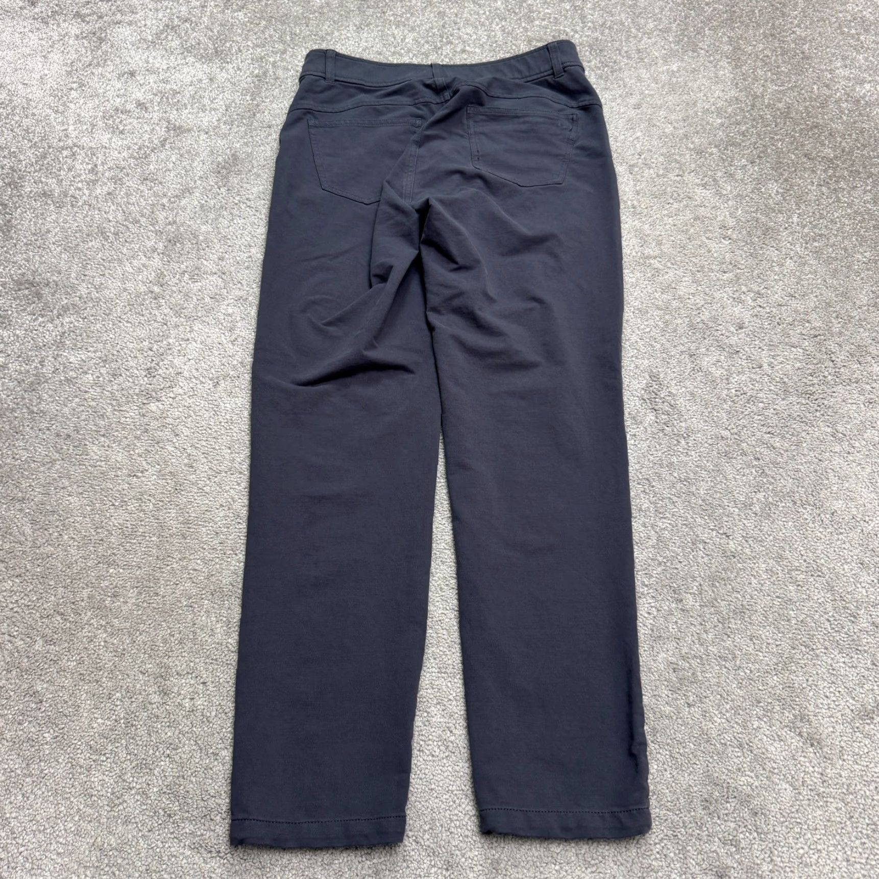 Orvis Orvis Straight Leg Cotton Trouser Womens 8 Dark Blue Flat Front Classic Casual Size 30" / US 8 / IT 44 - 2 Thumbnail