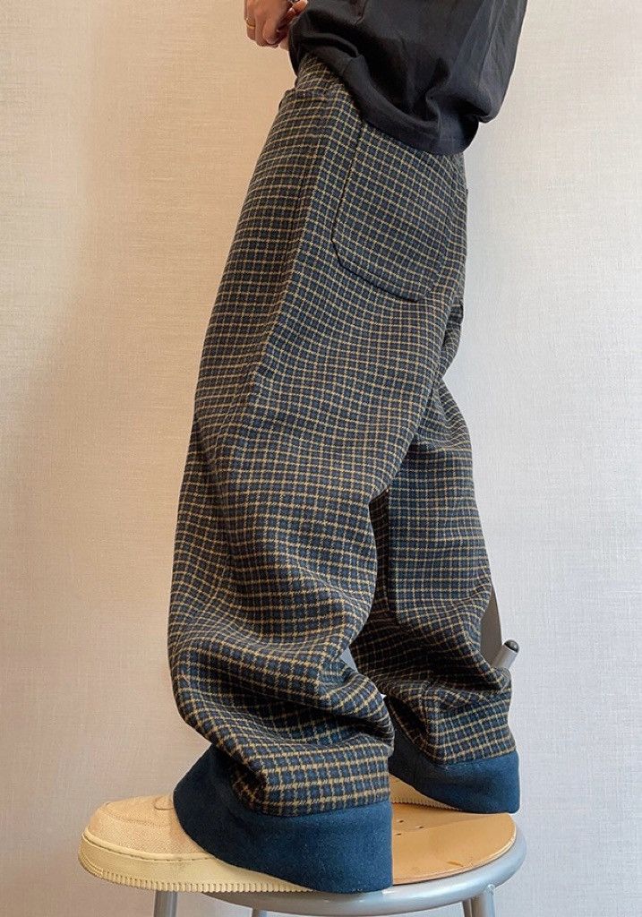 Japanese Brand × Vintage Outdoor retro fashion plaid check loose fit pants Size US 34 / EU 50 - 3 Thumbnail