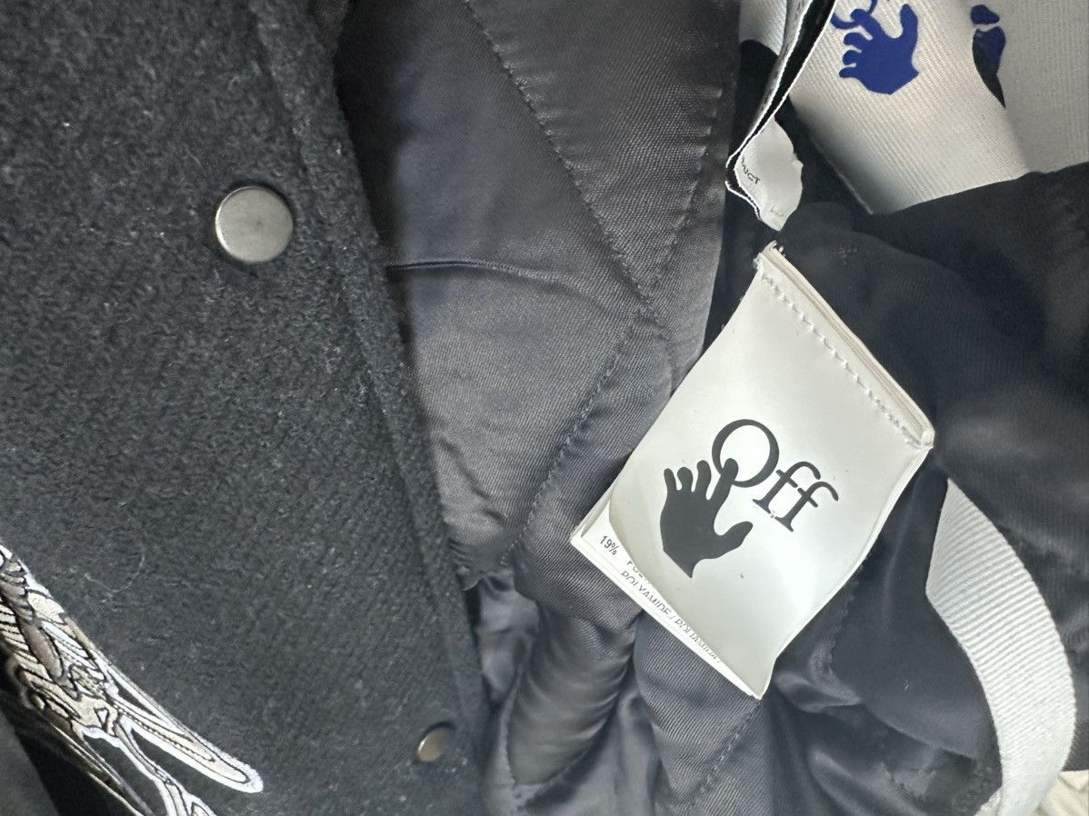 Off-White Off White Embroidery Patched Varsity Jacket Size US L / EU 52-54 / 3 - 10 Thumbnail