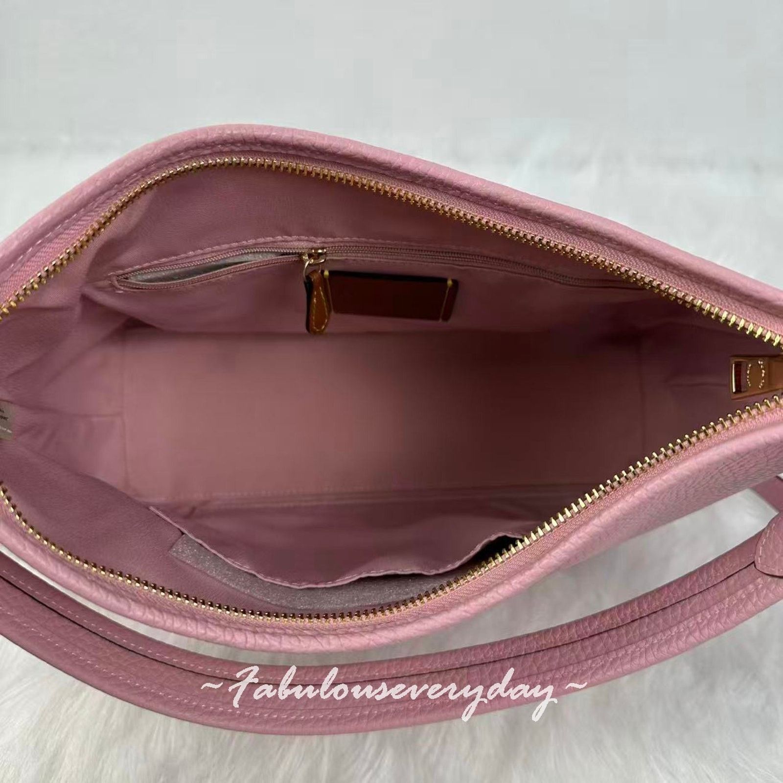Coach Coach Laurel Shoulder Bag Crossbody Leather CR148 Pink NWT Size ONE SIZE - 9 Thumbnail