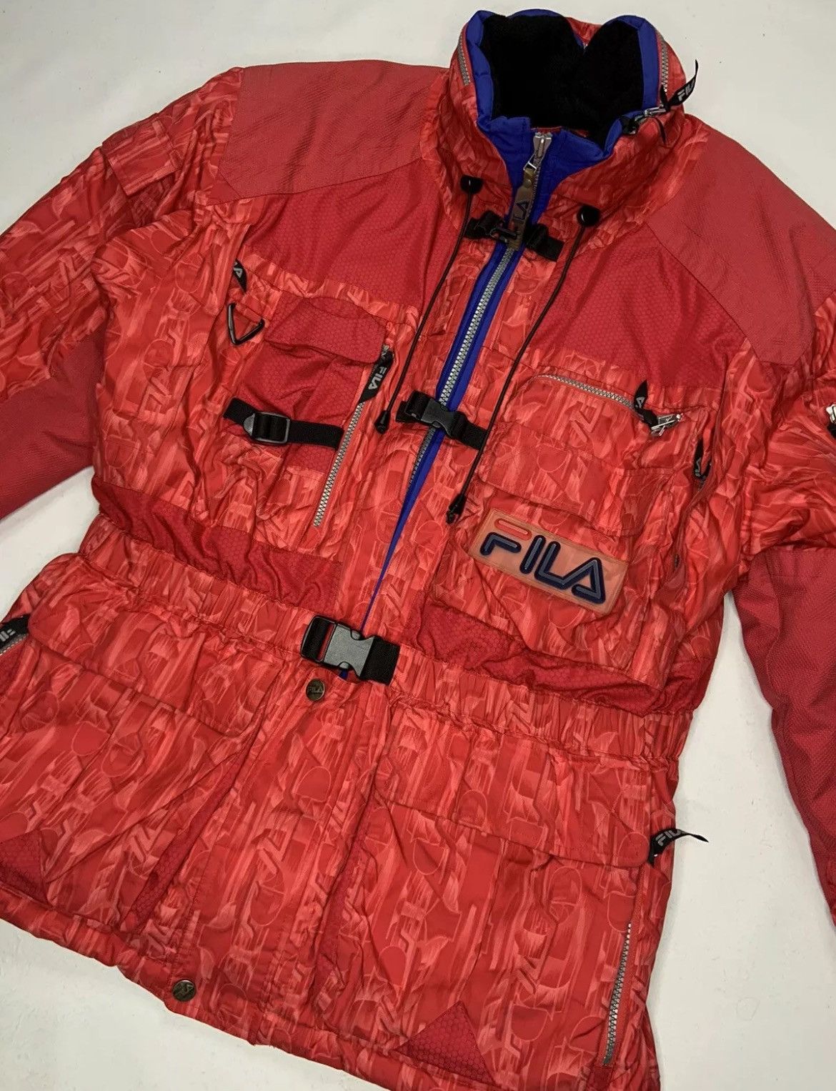 Fila × Vintage FILA Vintage Men Italia Ski Red Jacket Size M L Size US L / EU 52-54 / 3 - 2 Thumbnail