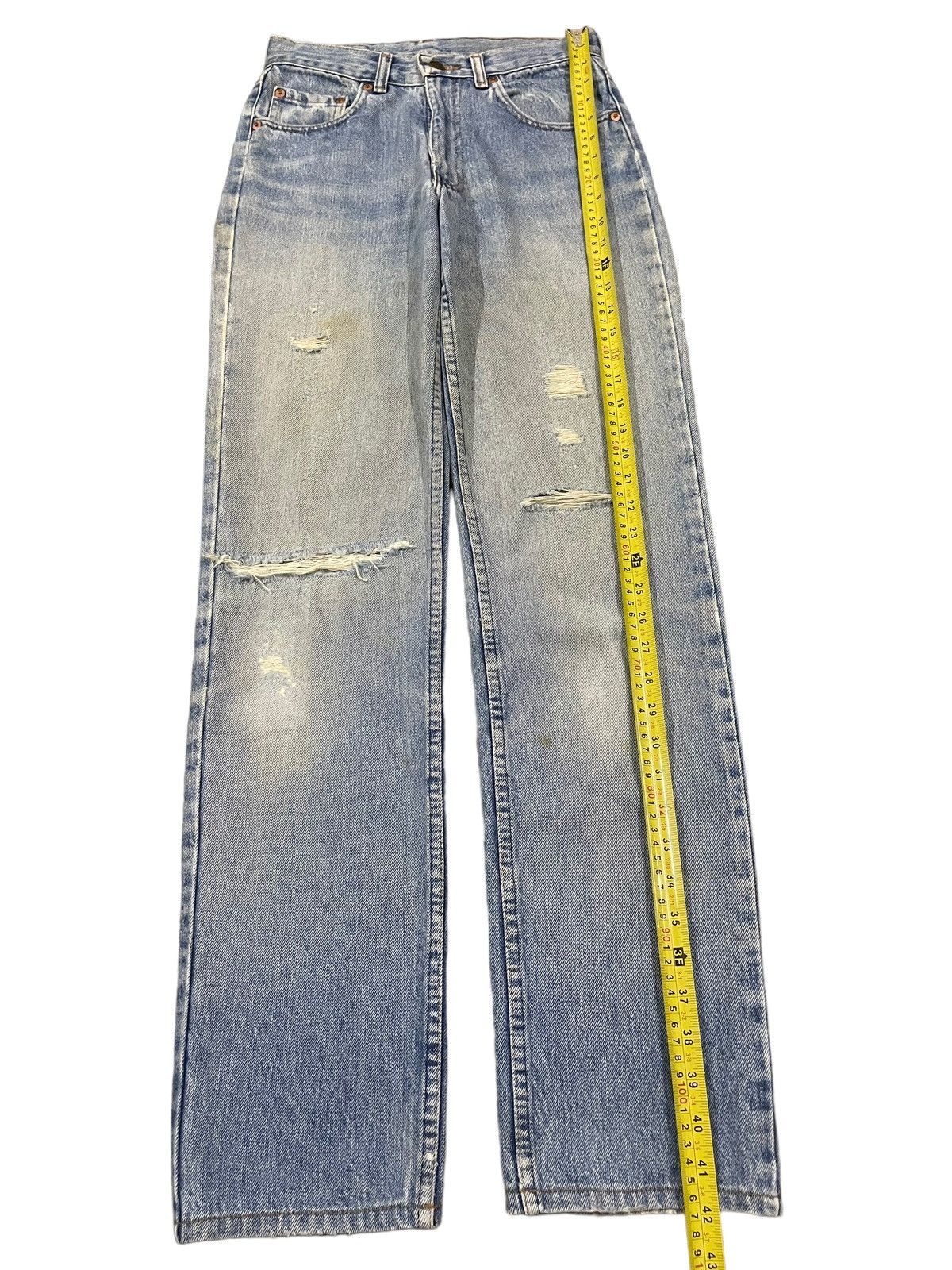 Polo Ralph Lauren Vintage 90s Made in Usa Polo Ralph Lauren Distressed Jeans Size US 27 - 11 Thumbnail