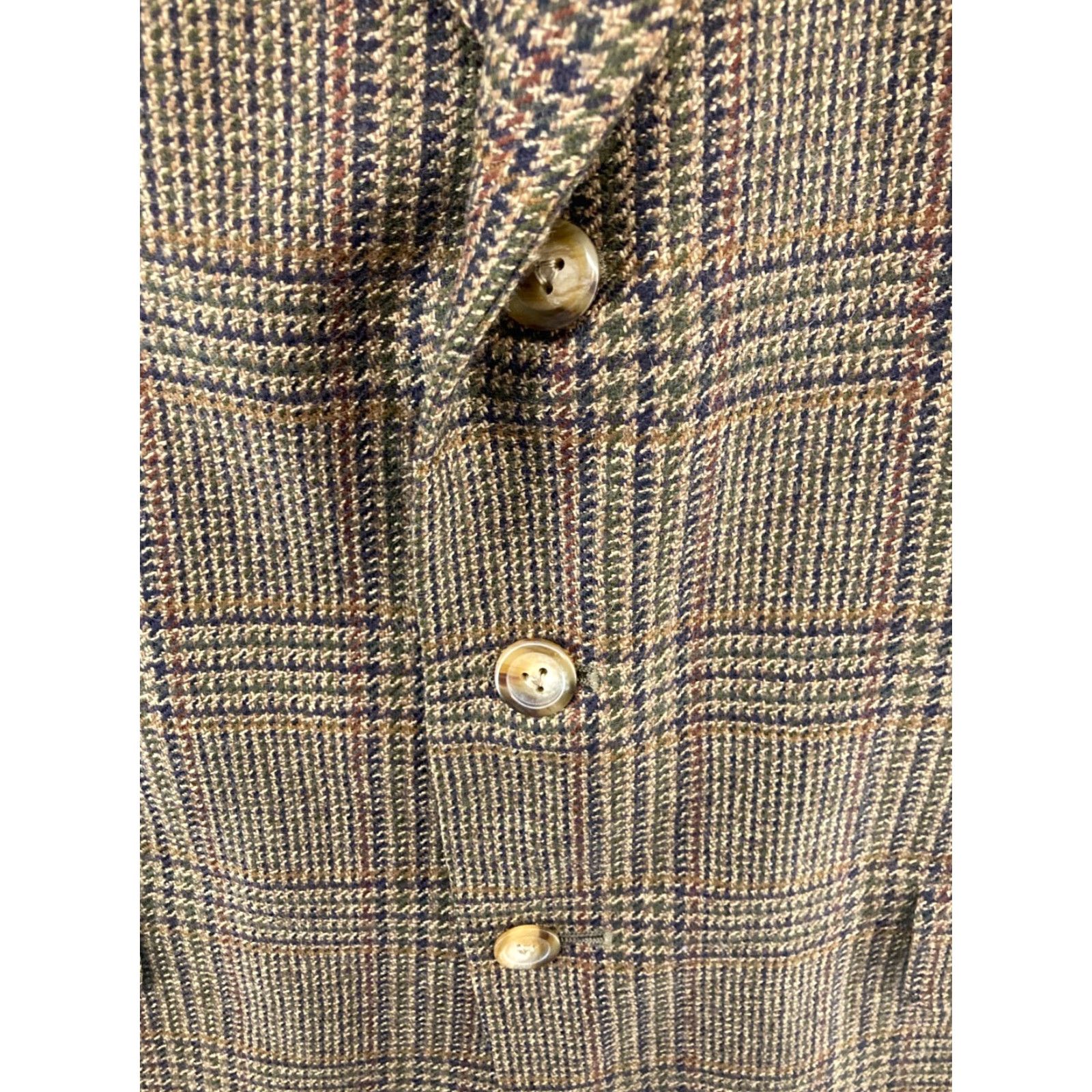 Tommy Hilfiger VINTAGE Tommy Hilfiger Sport Coat Jacket Mens 42 Wool Blend Plaid Single-Breasted Fall Winter Size US XS / EU 42 / 0 - 6 Thumbnail
