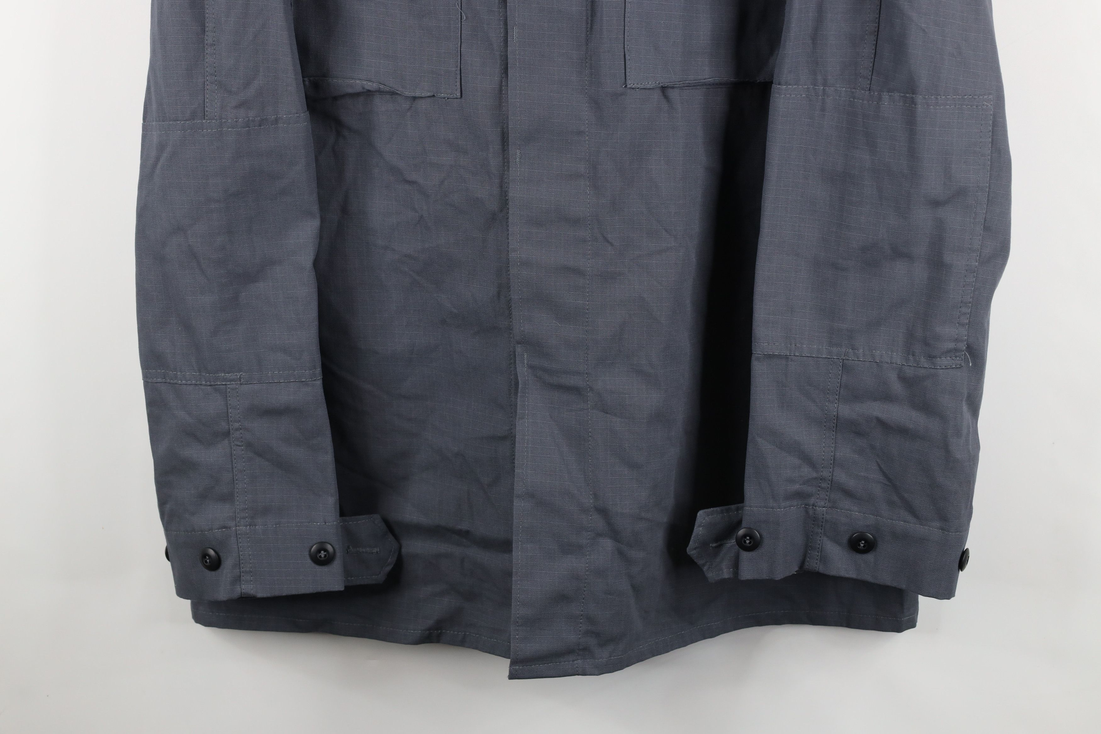 Vintage Vintage 90s Military Ripstop Tactical Button Shirt Gray USA Size US XL / EU 56 / 4 - 3 Thumbnail