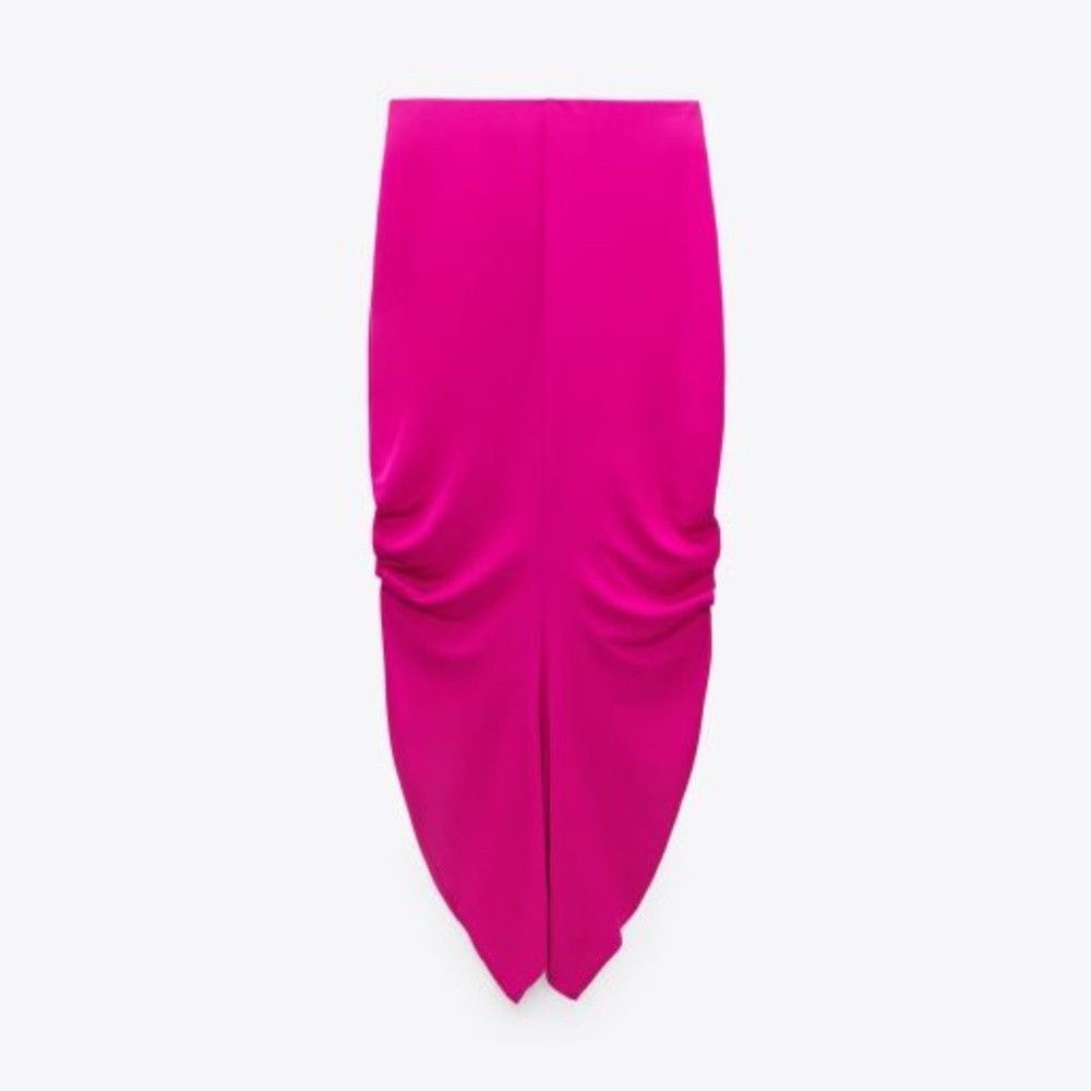 Zara ZARA DRAPED SIDE SKIRT SIZE M Size 29" - 3 Thumbnail