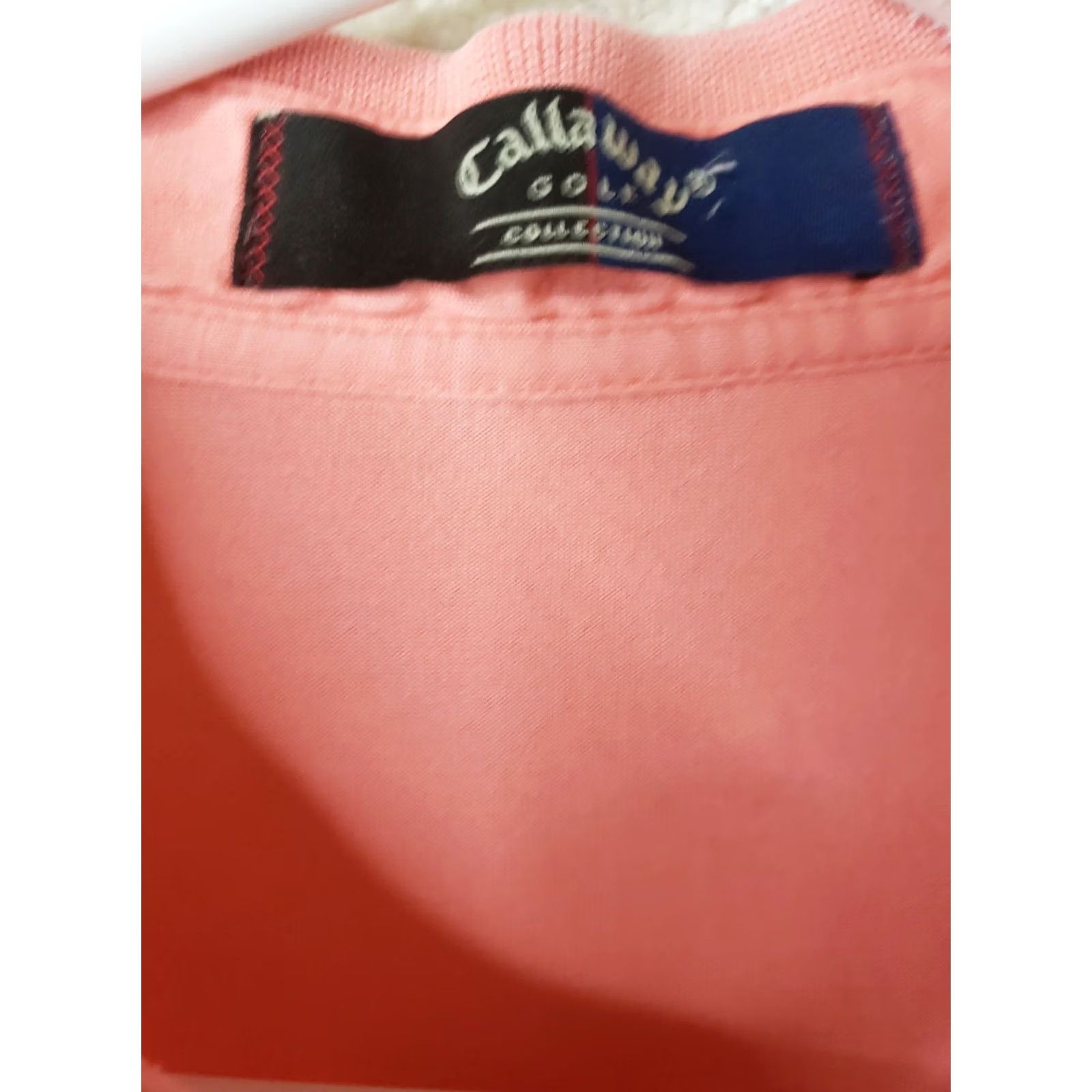 Callaway CALLAWAY Mens Golf Shirt L Large Pink Short Sleeve Polyester Size US L / EU 52-54 / 3 - 5 Thumbnail