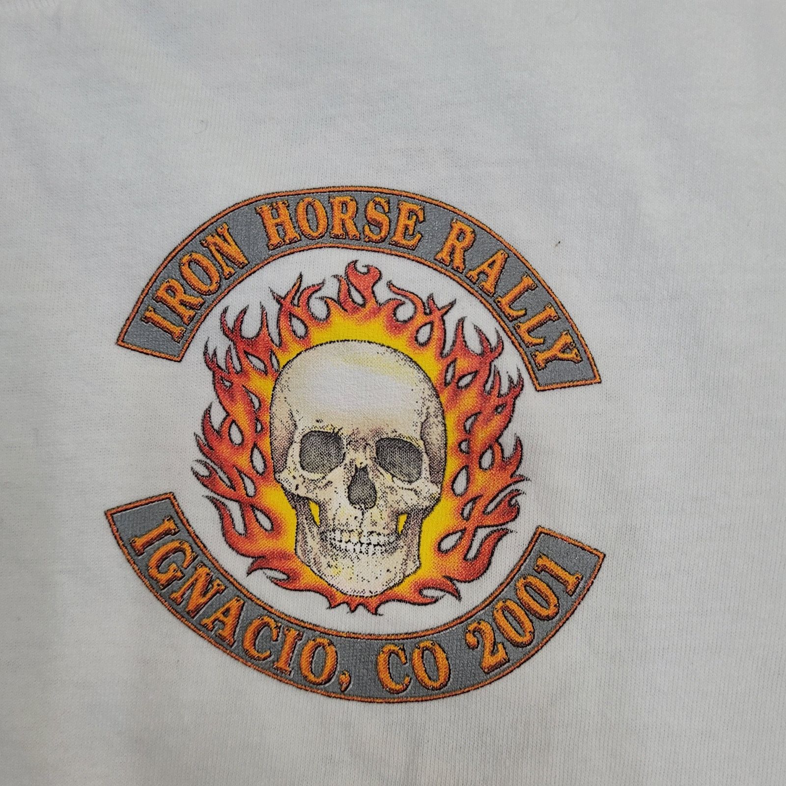 All Sport Vintage 2001 Iron Horse Rally Shirt Medium 20x26 Skull Biker Size US M / EU 48-50 / 2 - 6 Thumbnail