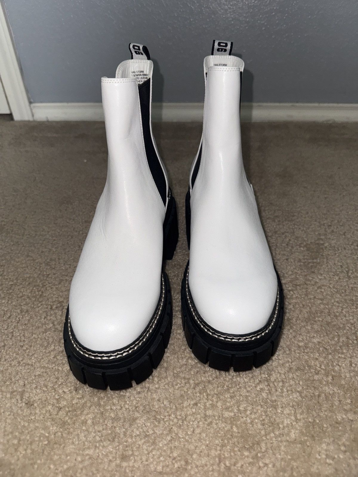 Steve Madden Steve madden hailstorm white leather boots Size US 7.5 / IT 37.5 - 1 Thumbnail