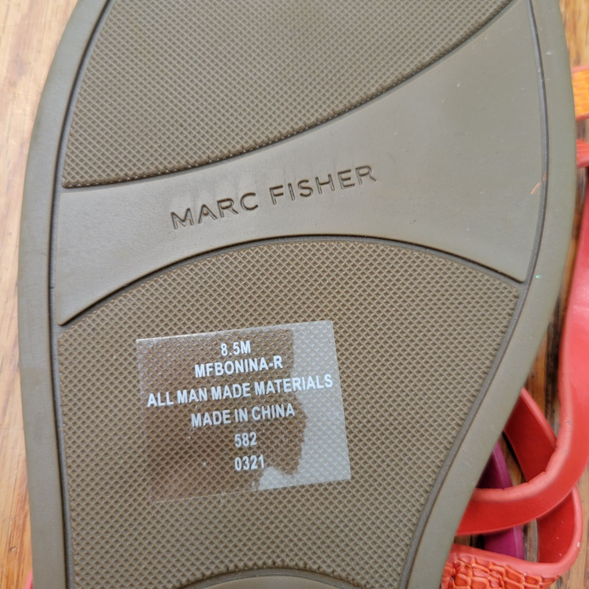 Marc Fisher Marc Fisher Strappy Sandals 8.5M Ombre Pink Orange Summer Cr Size US 8.5 / IT 38.5 - 5 Thumbnail
